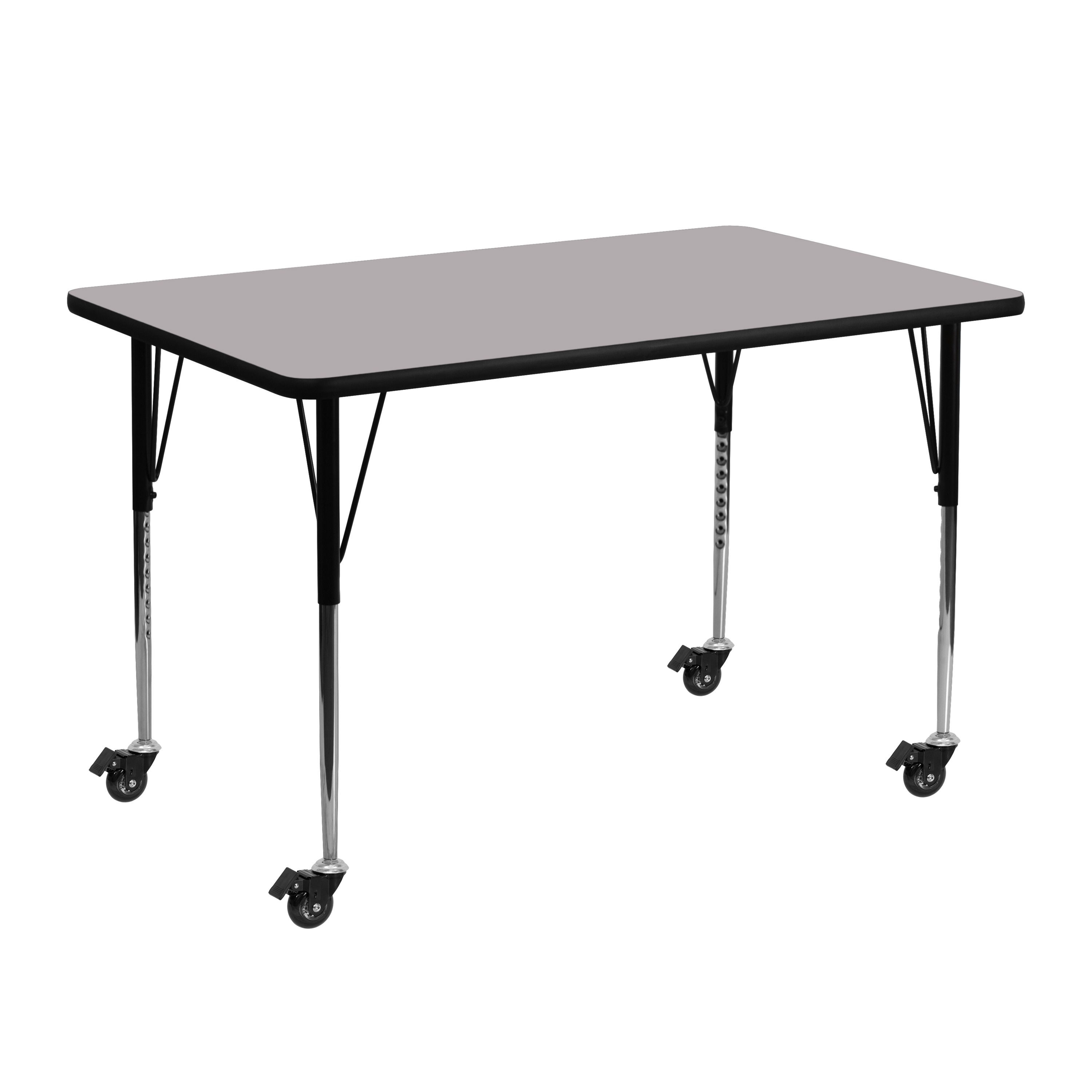 Flash Furniture 847254054737 Gray Rectangular Kid's Play Table