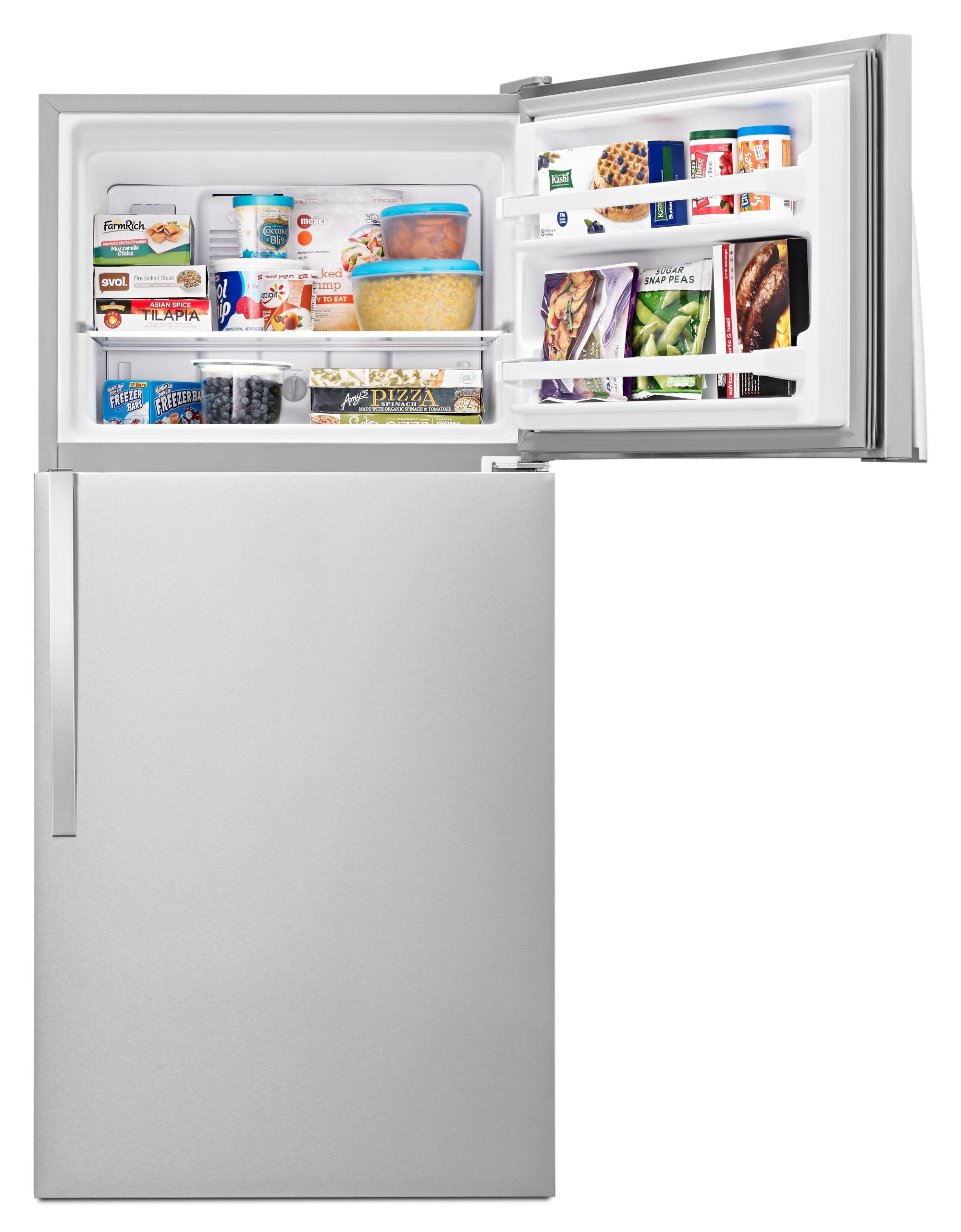  Smad 18.0 Cu.Ft. 2 Doors Refrigerator with Freezer, Top Freezer  Refrigerator with Adjustable Thermostat Control and Reversible Door for  Garage/Office/Kitchen/Home, Stainless Steel : Appliances