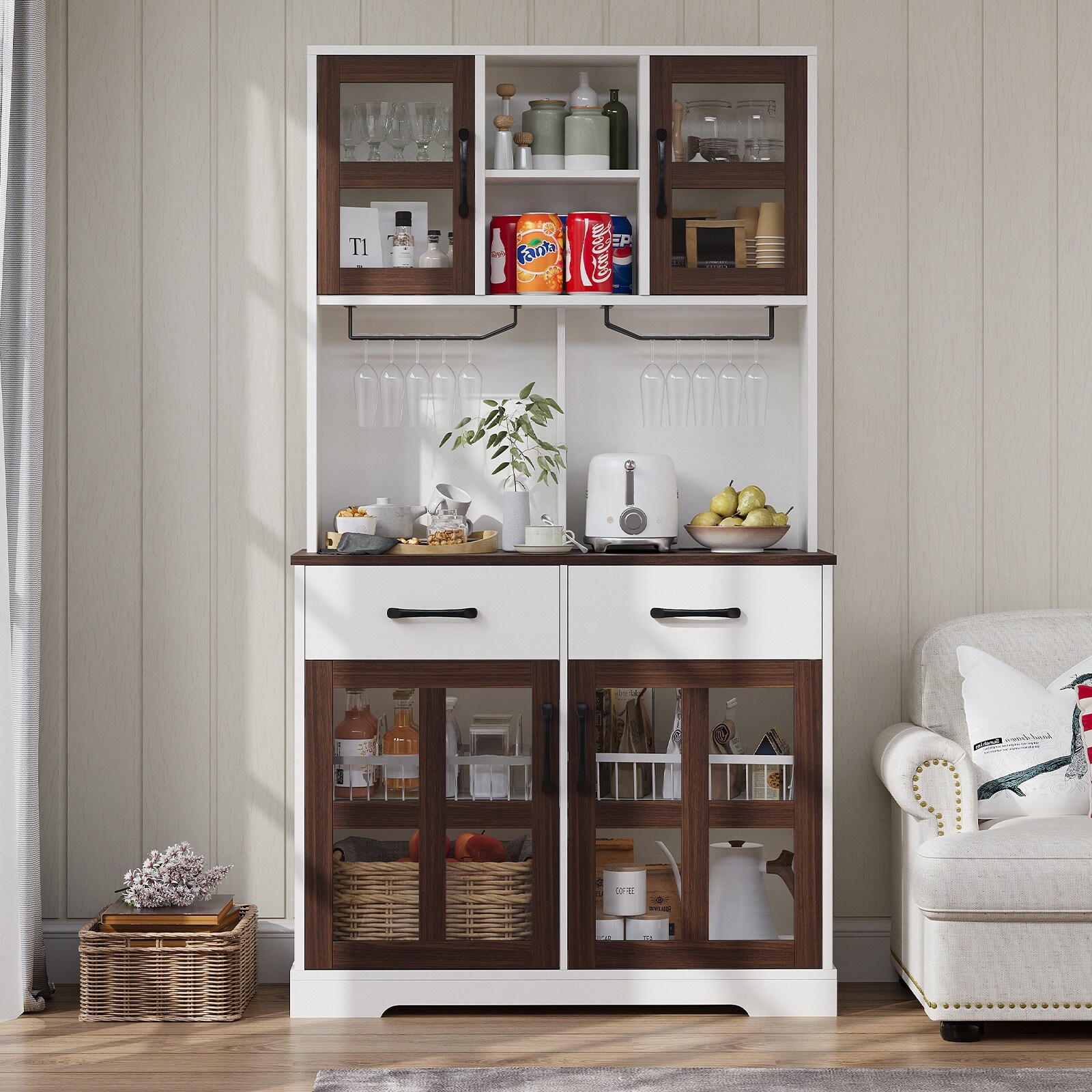 Pocassy GREATANTS-SNBS045WT Dining-Kitchen-Storarge - View #8