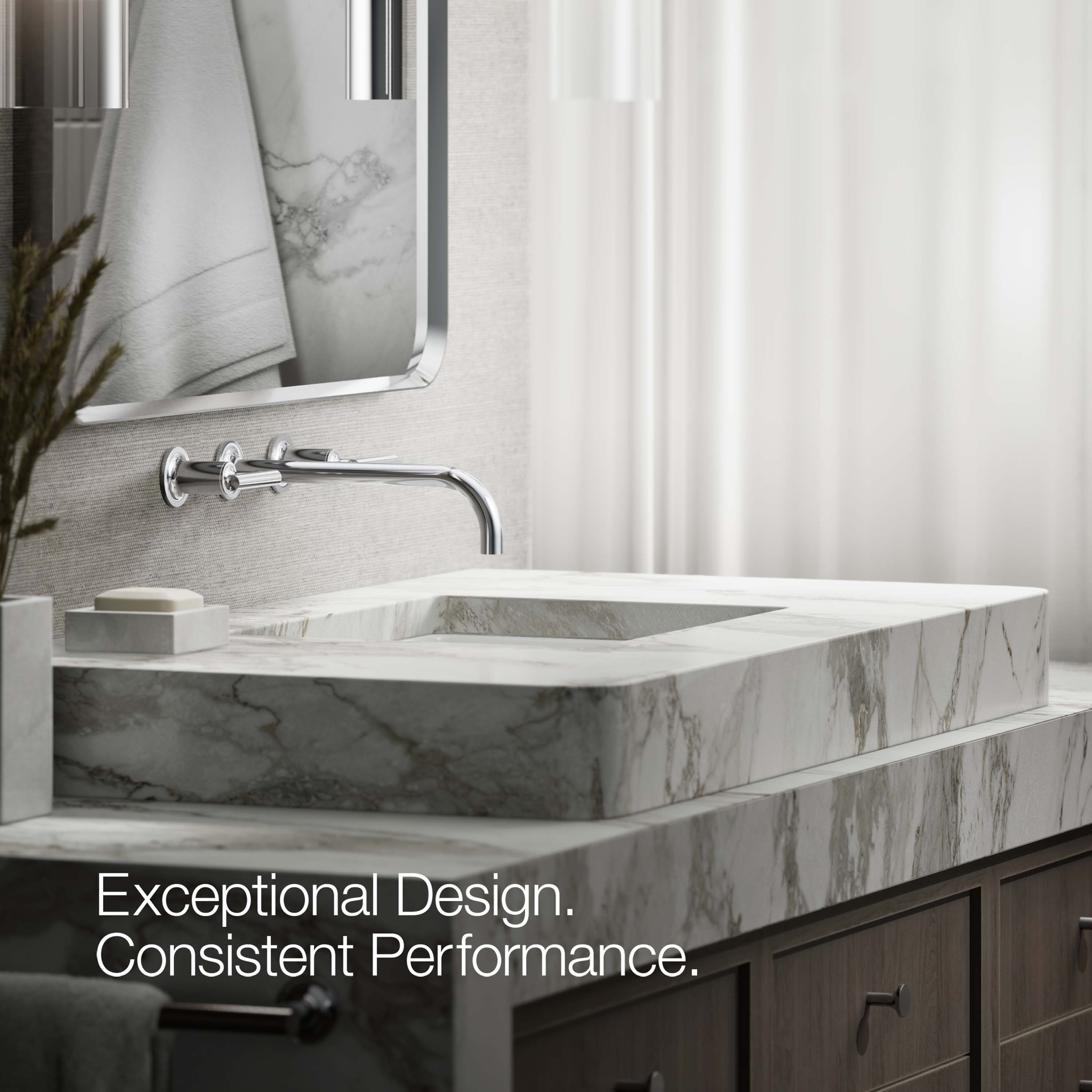 KOHLER T14414-4-CP Lavatory-Faucets - View #3