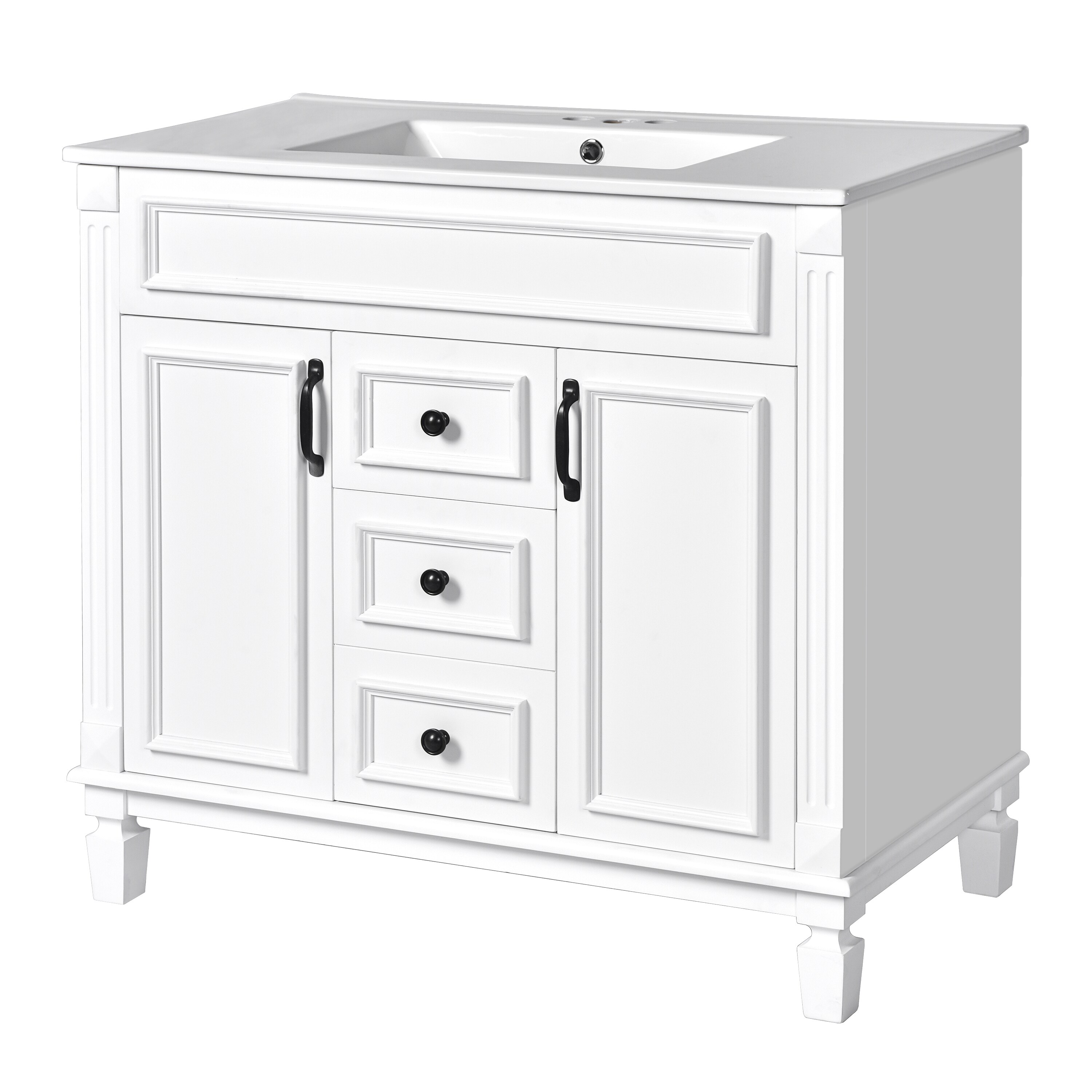 WELLFOR WA-BGF-8436 Bath-Vanity-Combo - View #3