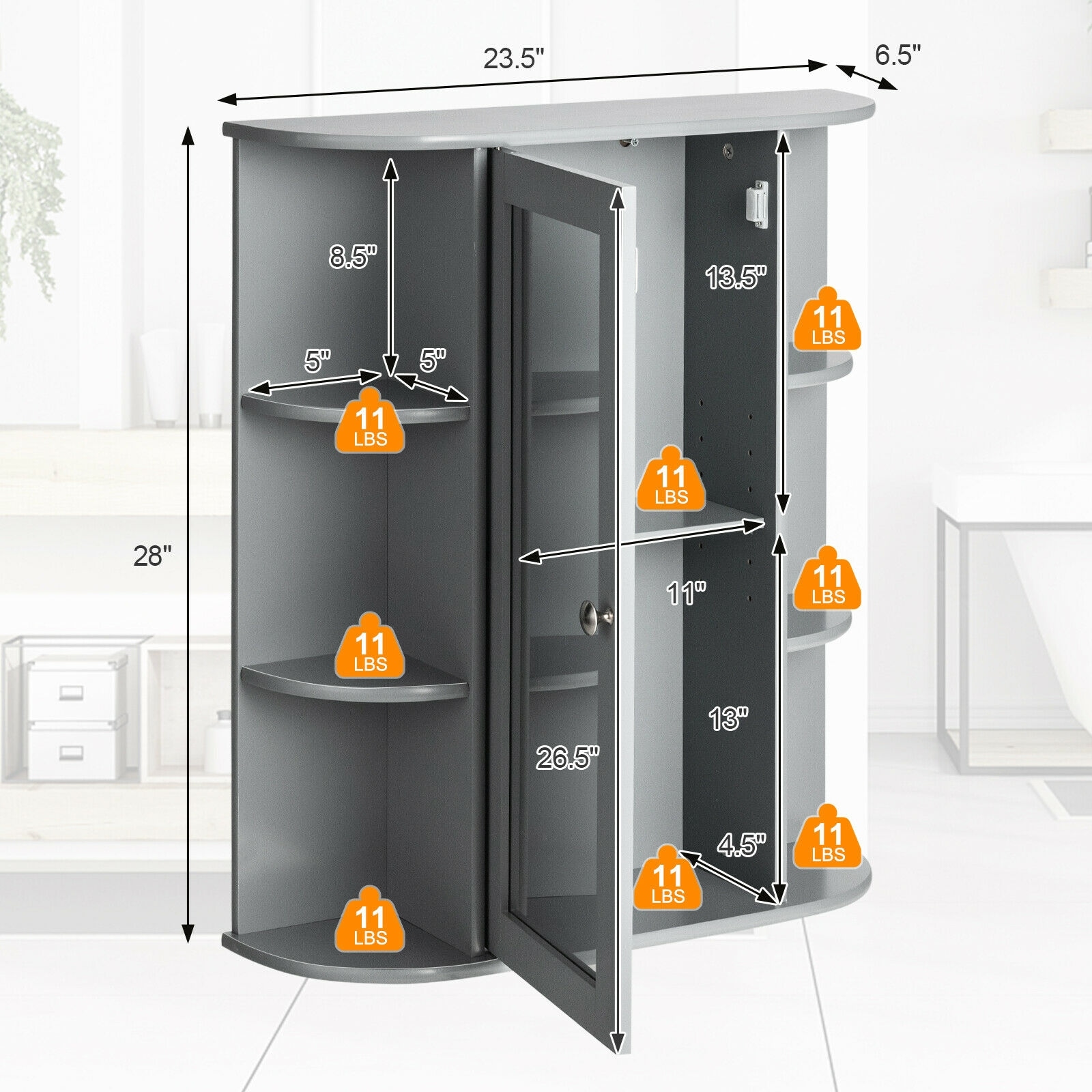 Forclover HYFE-65488 Bathroom-Medicine-Cabinets - View #5