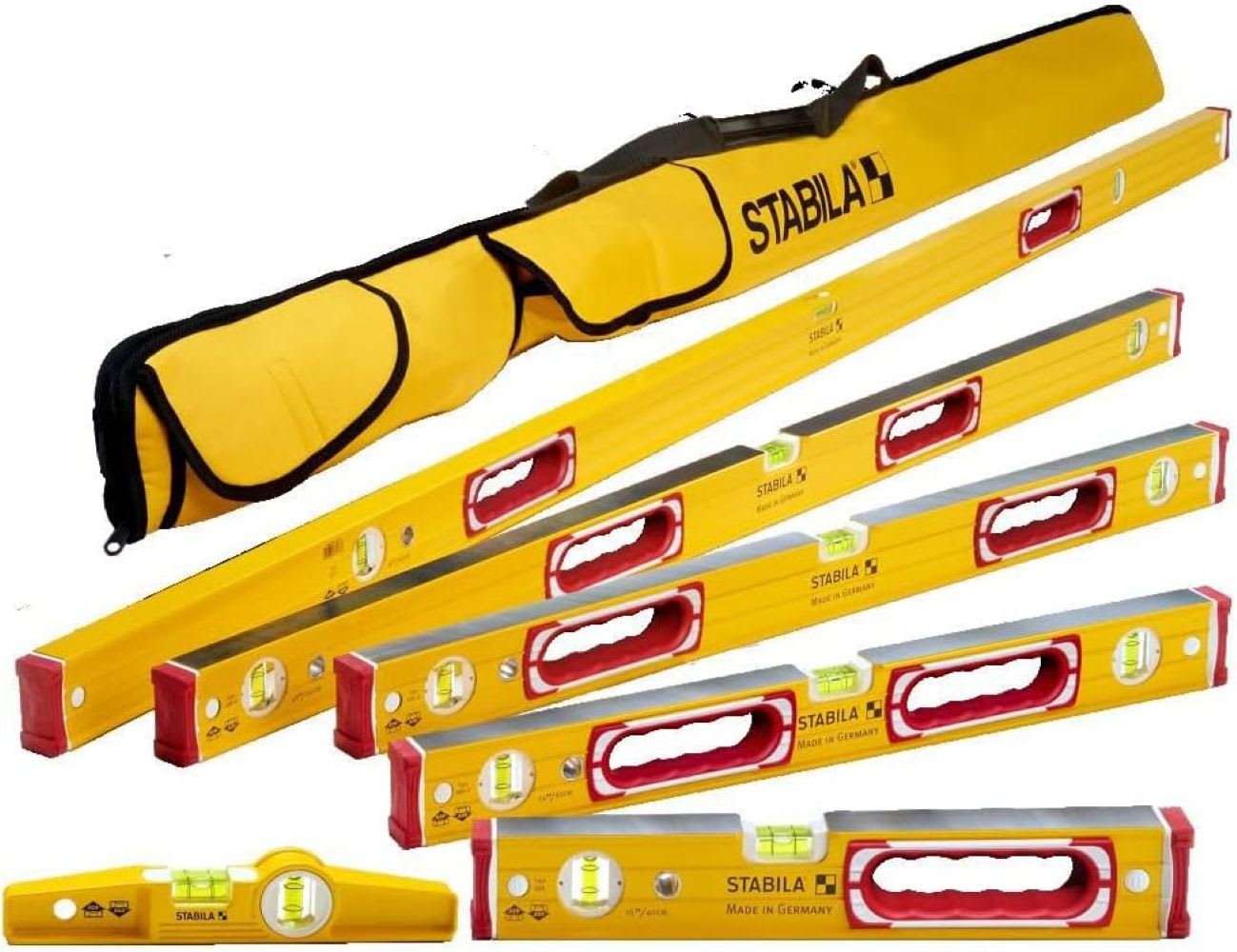 STABILA 78296 Stabila Type 196 Classic 6 Level Set + Case