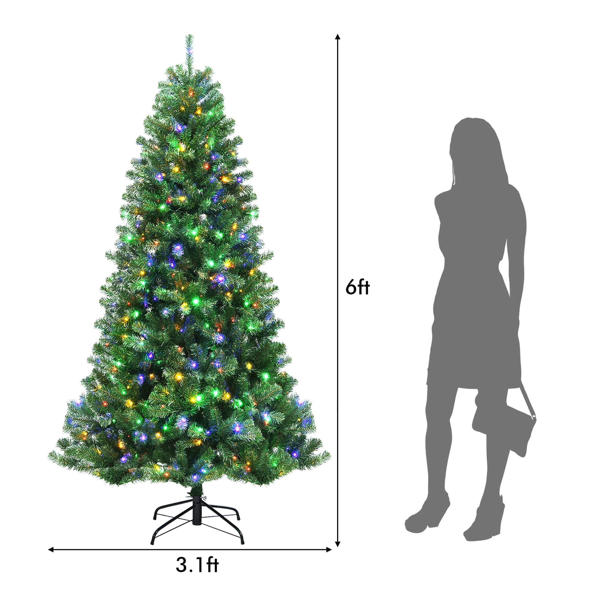 Costway CSHY000434 Artificial-Christmas-Trees - View #3