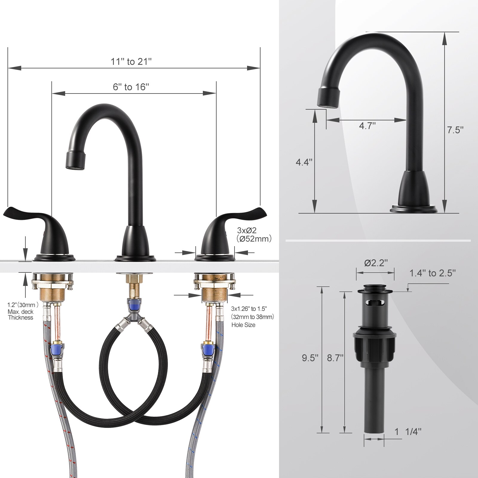 WOWOW 994350B-LW Lavatory-Faucets - View #10