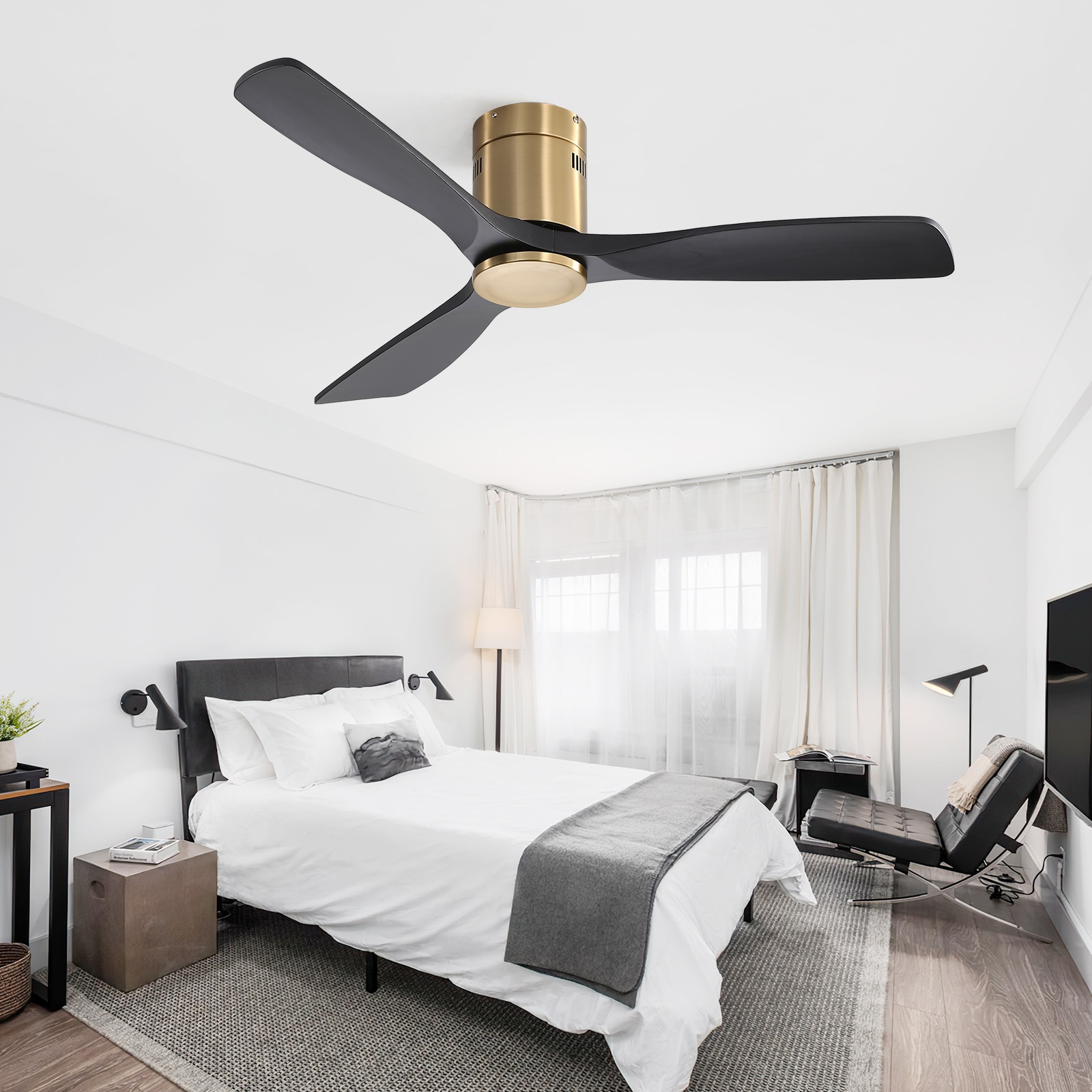 Sofucor LS-52143-BG-WD-YH-W Ceiling-Fans - View #4