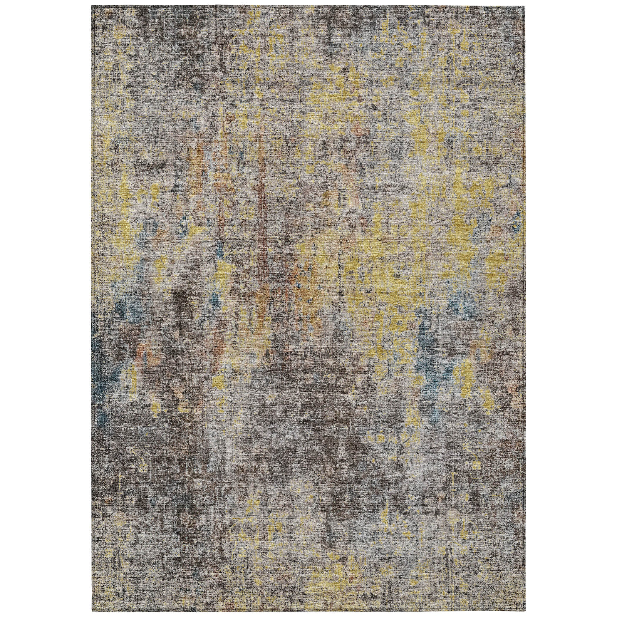 Addison Rugs ACN655MO8X10 Chantille ACN655MO 8 x 10 (ft) Polyester Mocha Rectangular Indoor/Outdoor Geometric Machine washable Area rug