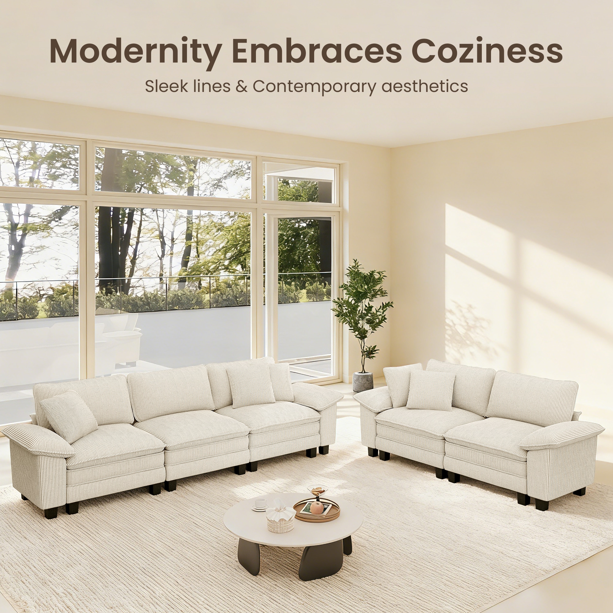 Sunshine Valley IFS001-03-6-COWH Sofas-Loveseats - View #2