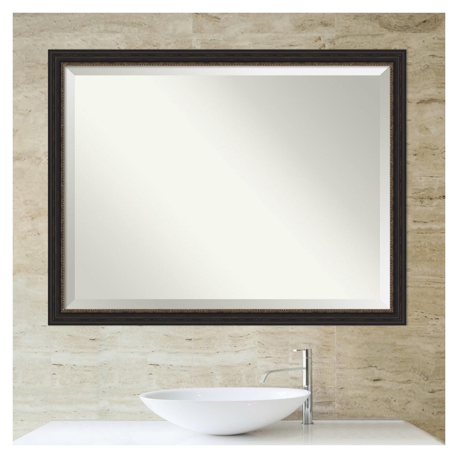 Amanti Art Accent Bronze Frame Collection 43.5-in x 33.5-in Bathroom ...