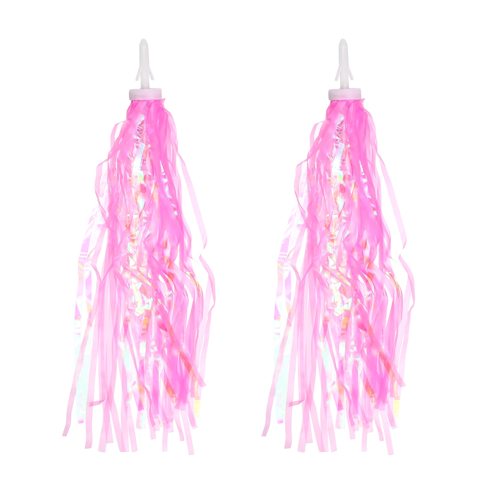 PATIKIL 2pcs Bike Streamers Colorful Scooter Handlebar Tassels Grips Ribbon Accessories Decorations for Bicycle Tricycle Handles Pink