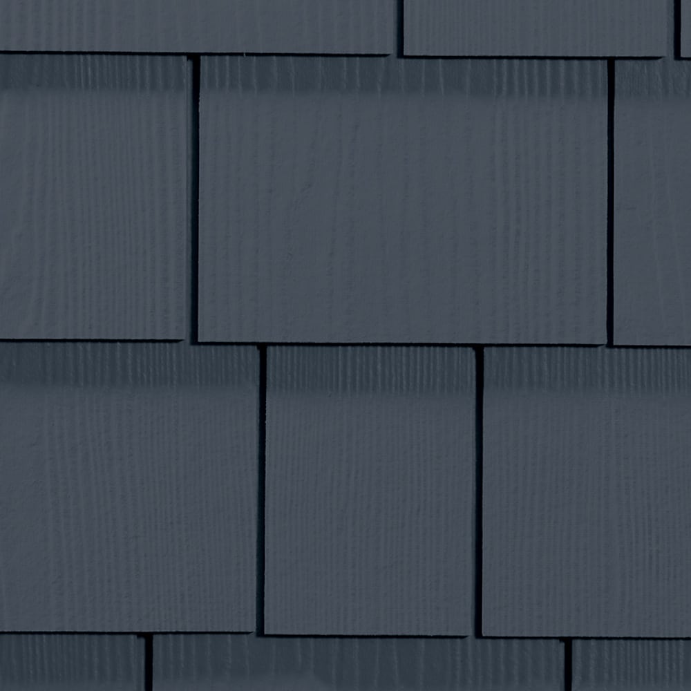 James Hardie 9531301 Statement Collection HZ10 Straight Fiber Cement Cedarmill Shingle siding panel Deep Ocean 15.25-in x 48-in