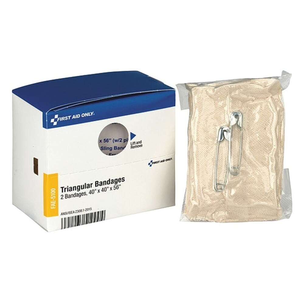 First Aid Only Refill for SmartCompliance General Business Cabinet Triangular Bandages 40 x 40 x 56 2/Box