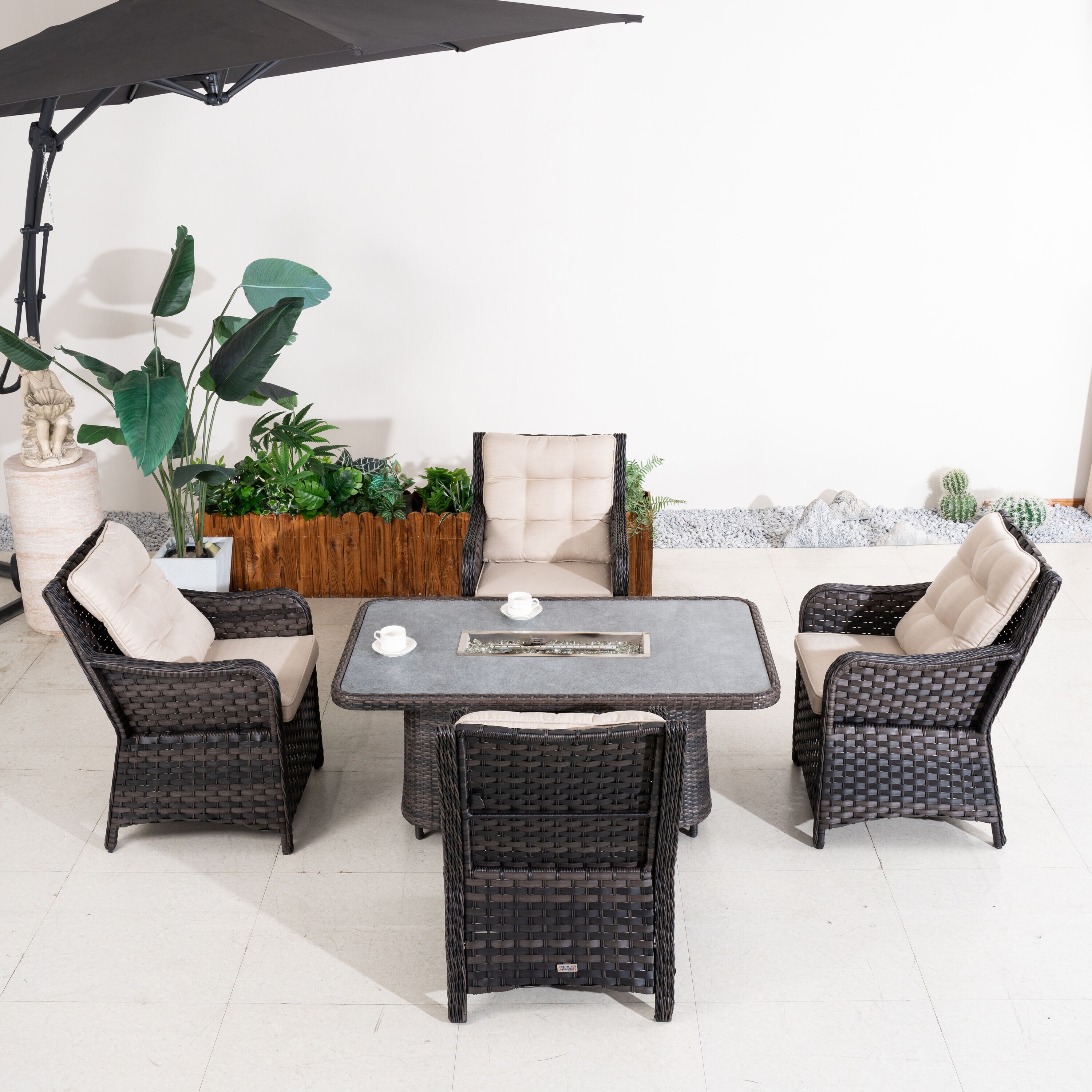 Direct Wicker DWG-2403RT&013-BR Patio-Dining-Sets - View #9