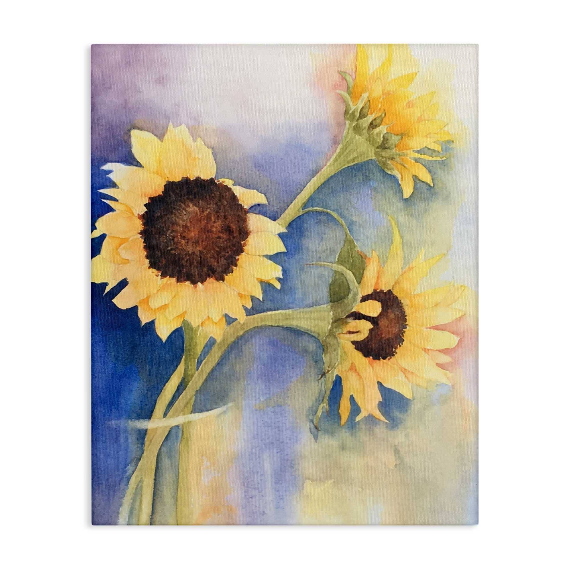 Stupell Industries BS-585-CN-24X30 Sunflower Trio in Vase Canvas Wall Art By Stephanie Fielden 24 x 30