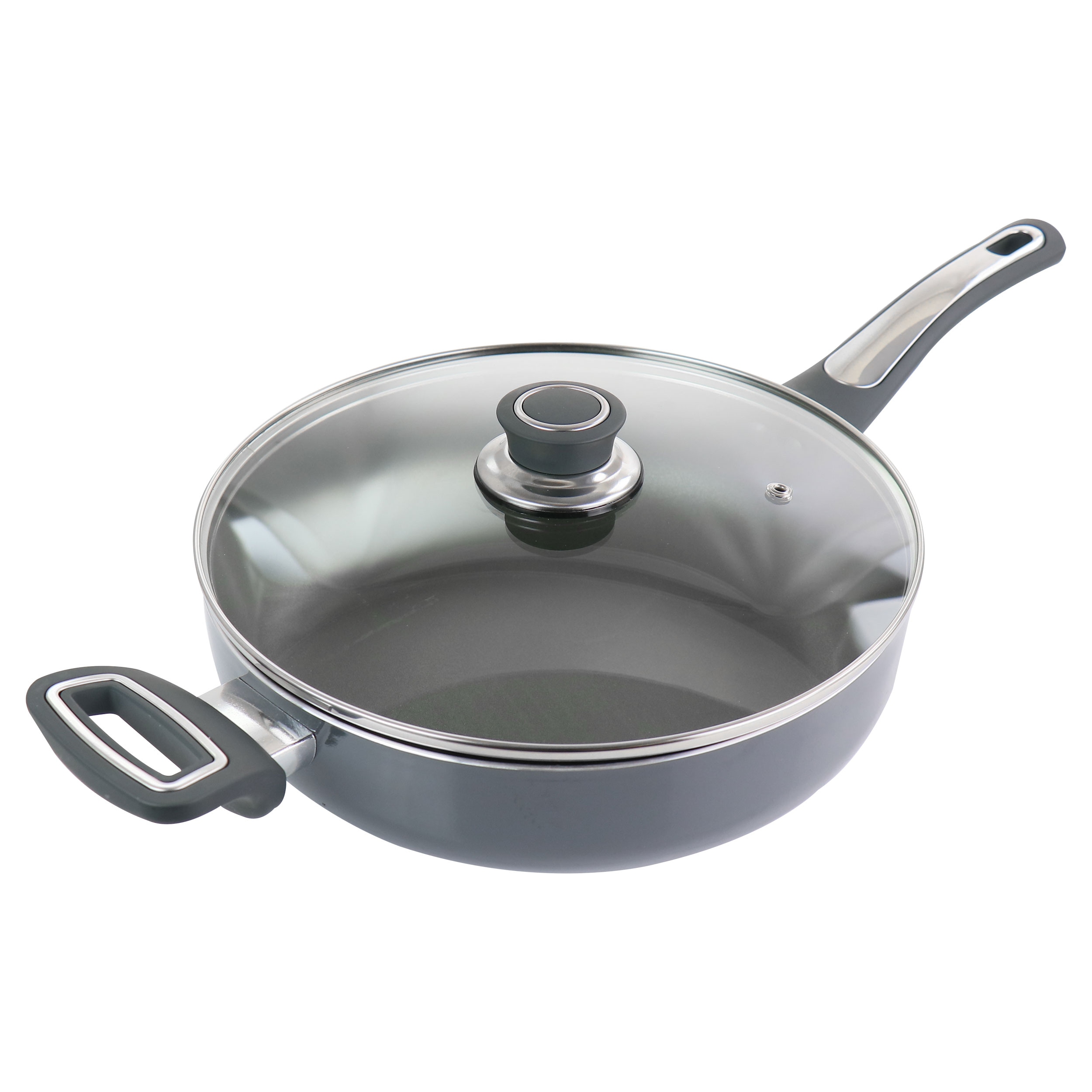 Oster 4.7 Quart Aluminum Saute Pan With Lid