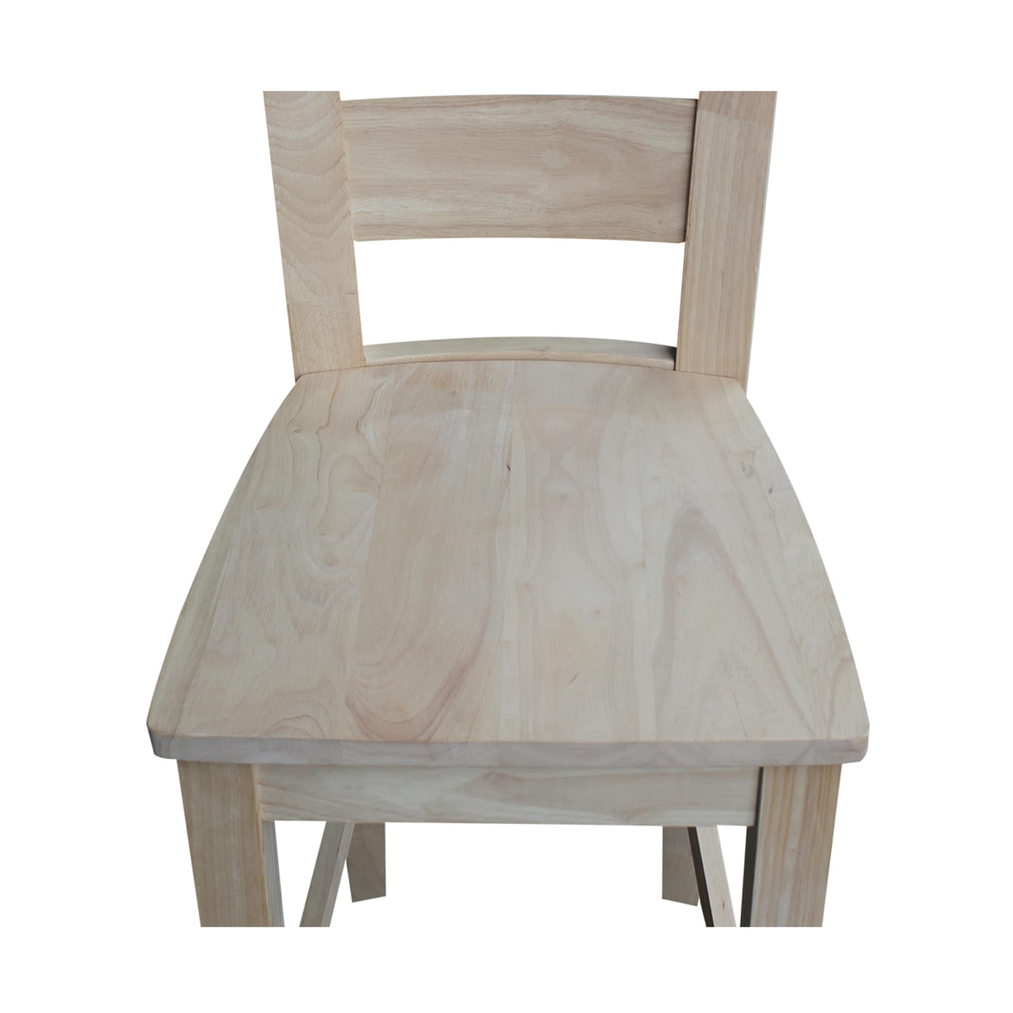 Classic Farmhouse Unfinished Solid Wood Tuscany Counter Stool