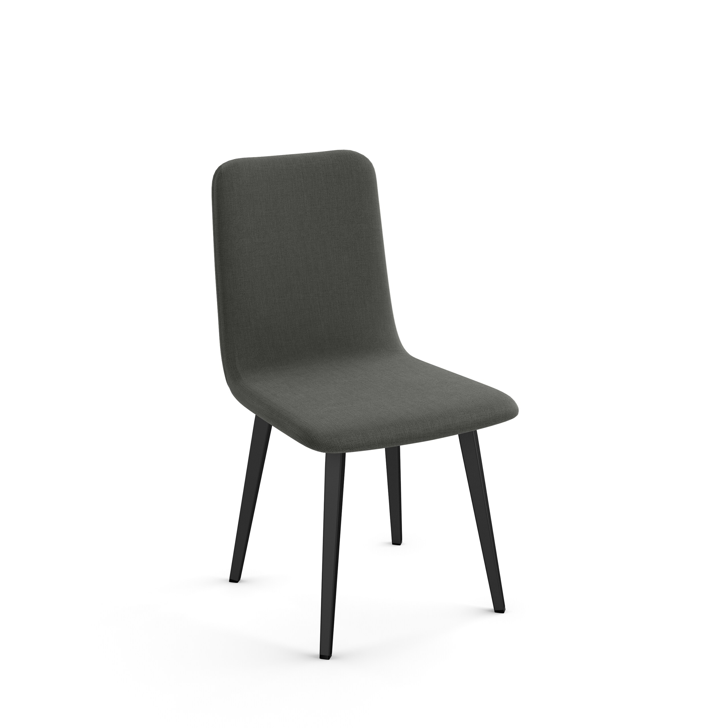 Amisco 34533-WE/1B25CPF4 Watson Contemporary/Modern Polyester/Polyester Blend Upholstered Dining Side Chair (Metal Frame)
