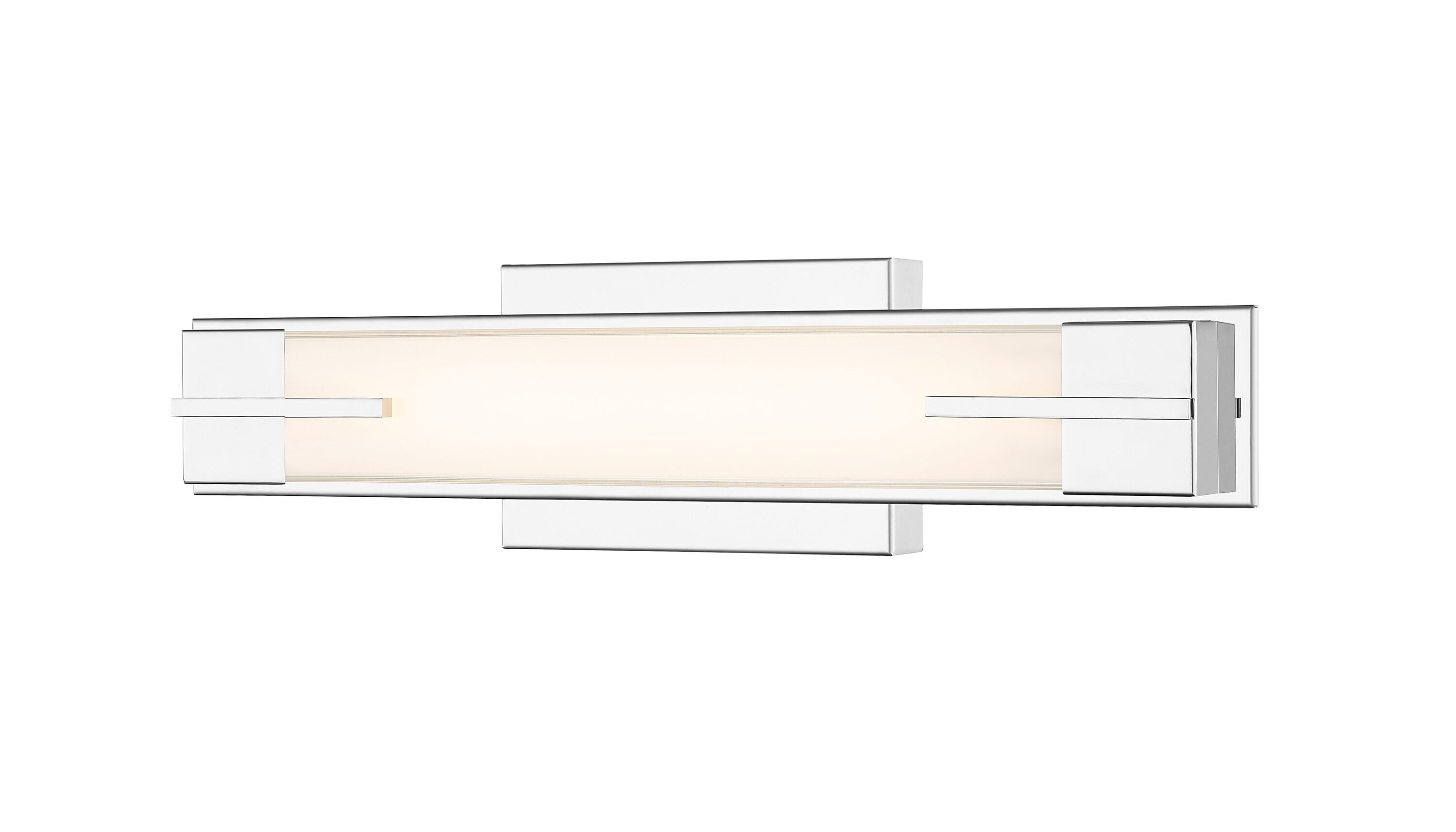 Z-Lite 4100-18W-CH-LED Chase 18-in 1 -Light Polished Chrome Integrated LED Industrial Vanity light