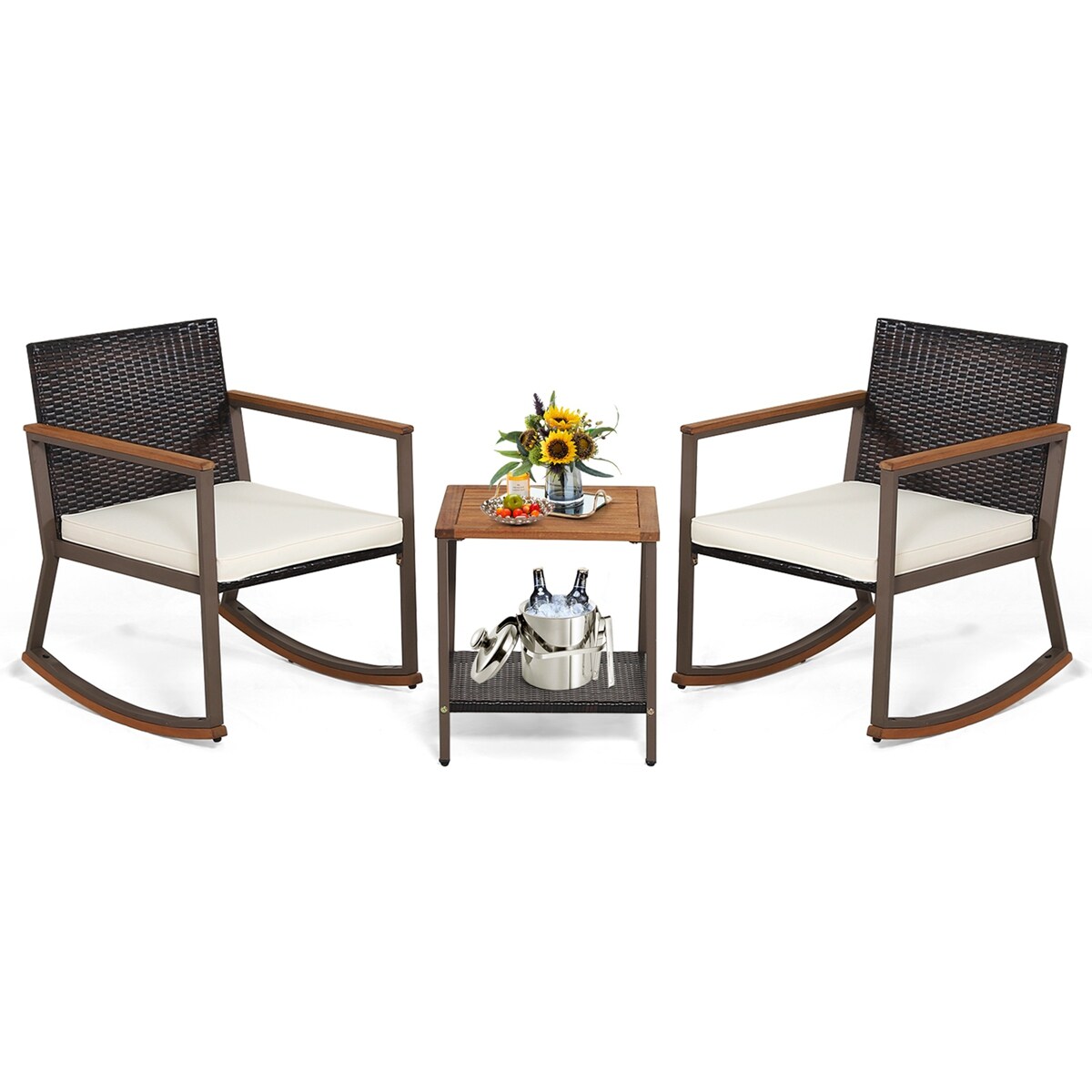 Costway HW70901WH Patio-Conversation-Sets - View #2