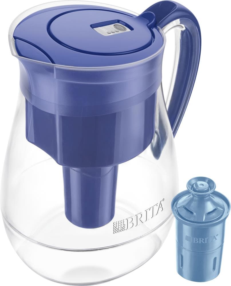 Brita Metro Water Filter Pitcher, BPA-Free Water Pitcher, Replaces 1,800  Plastic Water Bottles a Year, Lasts Six Months or 120 Gallons, Includes 1