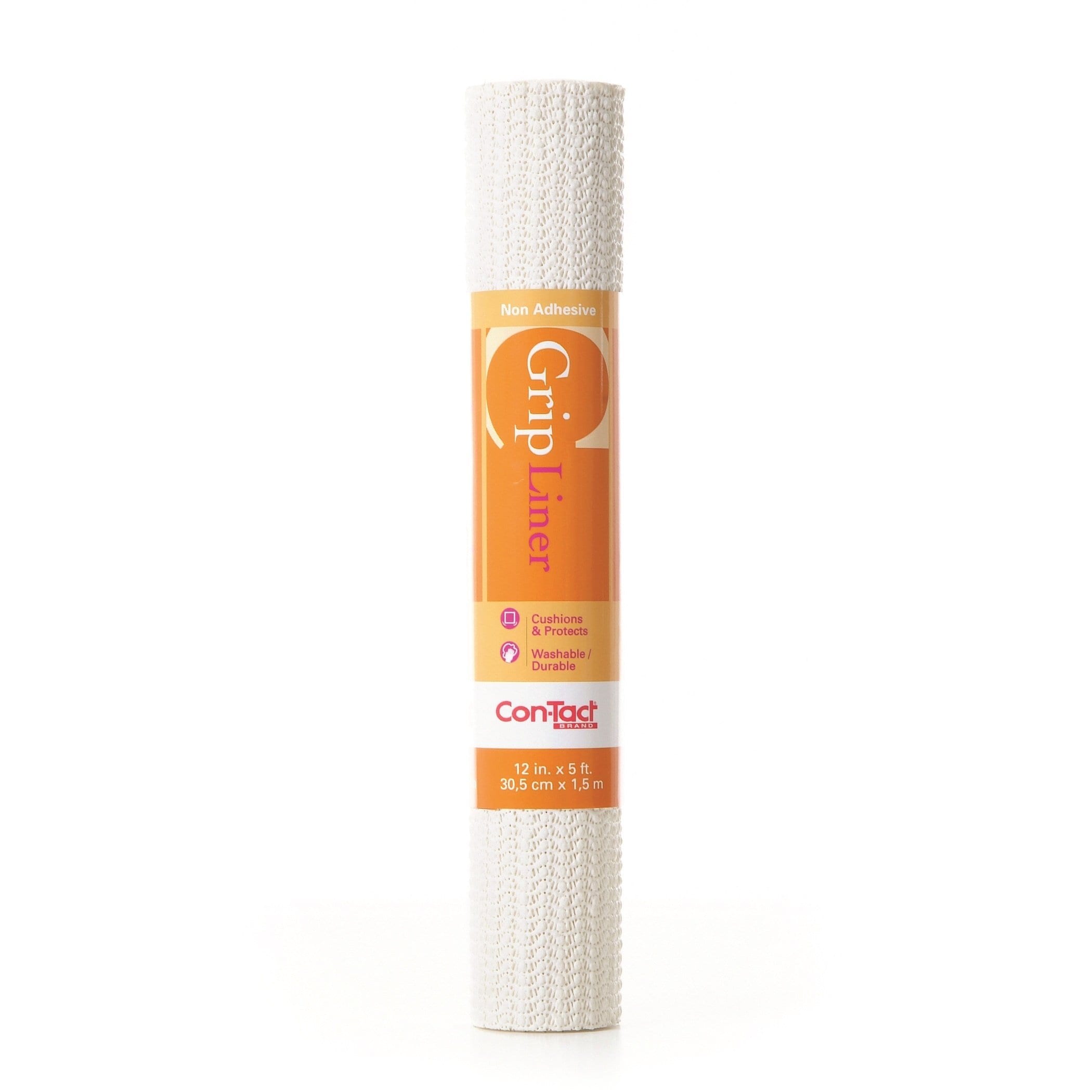 Con-Tact DFP-FC-613688 Brand Premium Non-Adhesive Shelf and Drawer Liner - 12 inch x 5 feet - White