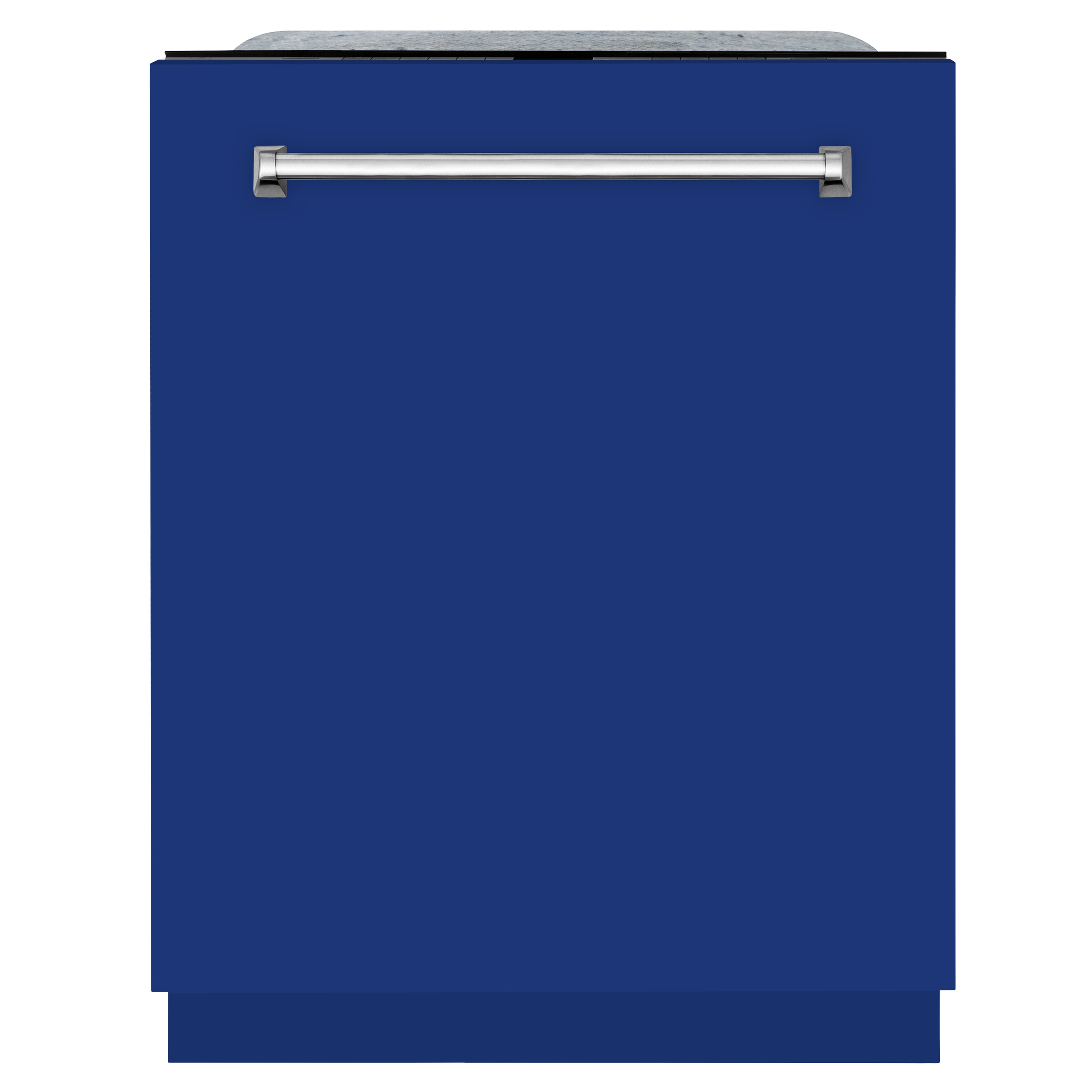 ZLINE KITCHEN & BATH DWMT-BG-24 Monument 24 inch Top Control Built-in Dishwasher With Third Rack ( Stainless Steel Tub with Blue Gloss Panel and Stainless Steel Handle ) ENERGY STAR Certified 45-Decibels Very Quiet Sound Level