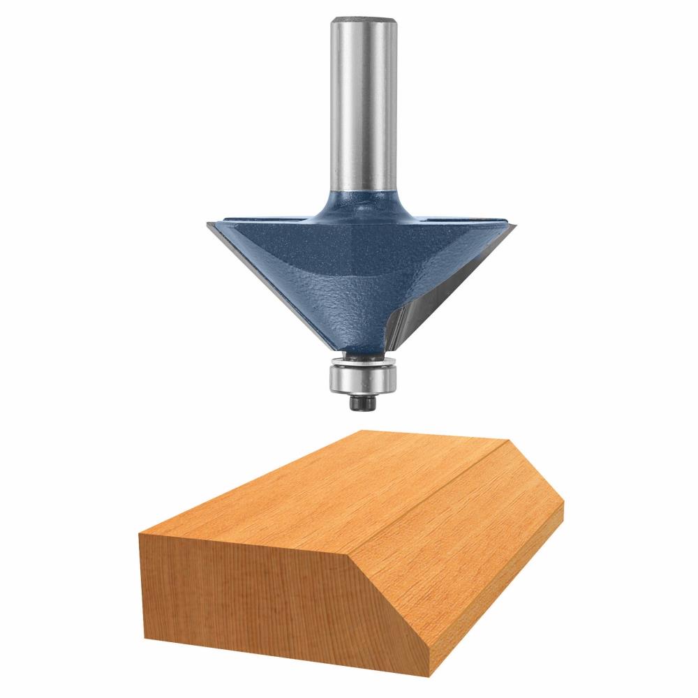 Bosch 85593M Carbide-Tipped Chamfer Router Bit
