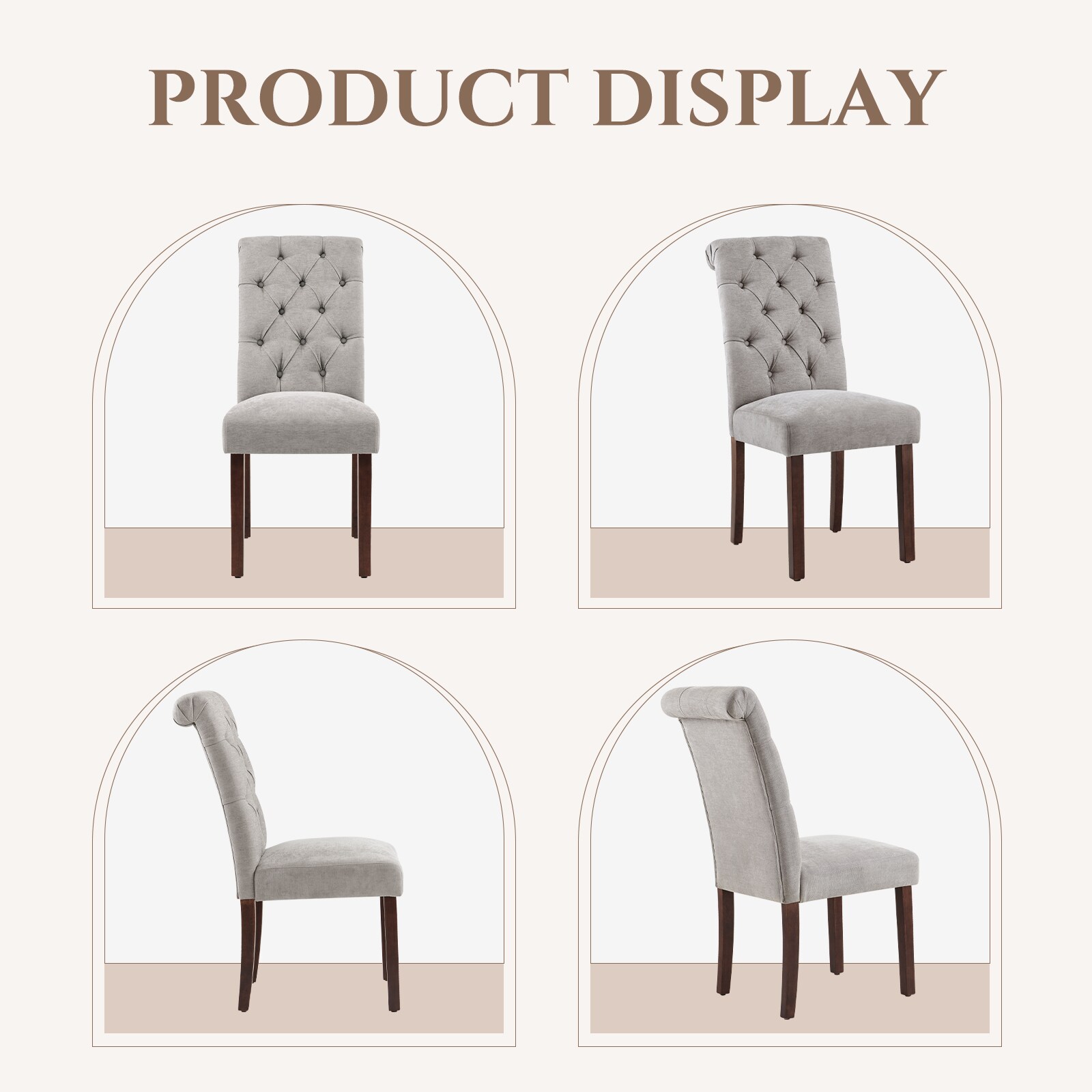 Malol B242-LGY-2B Dining-Chairs - View #3