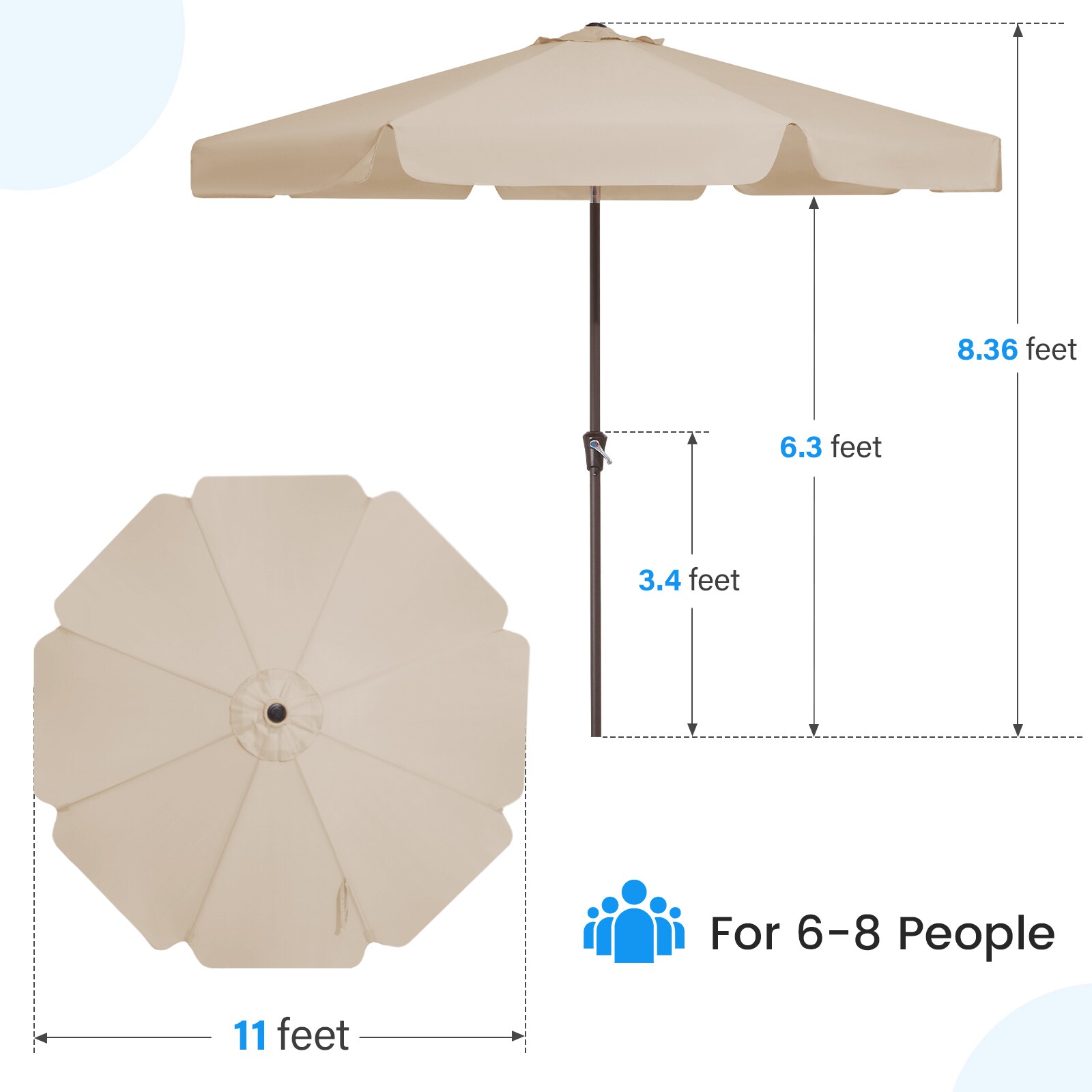 VOUA 10DZS-BL Umbrellas-2 - View #3
