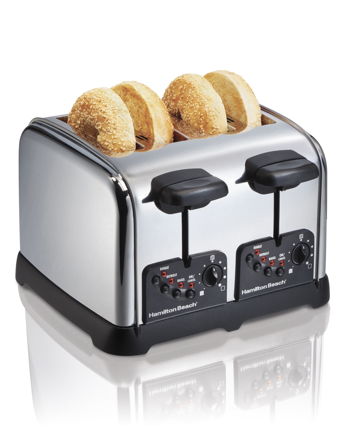 Hamilton Beach 4 Slice Toaster with Extra-Wide Slots Stainless Steel -  24794