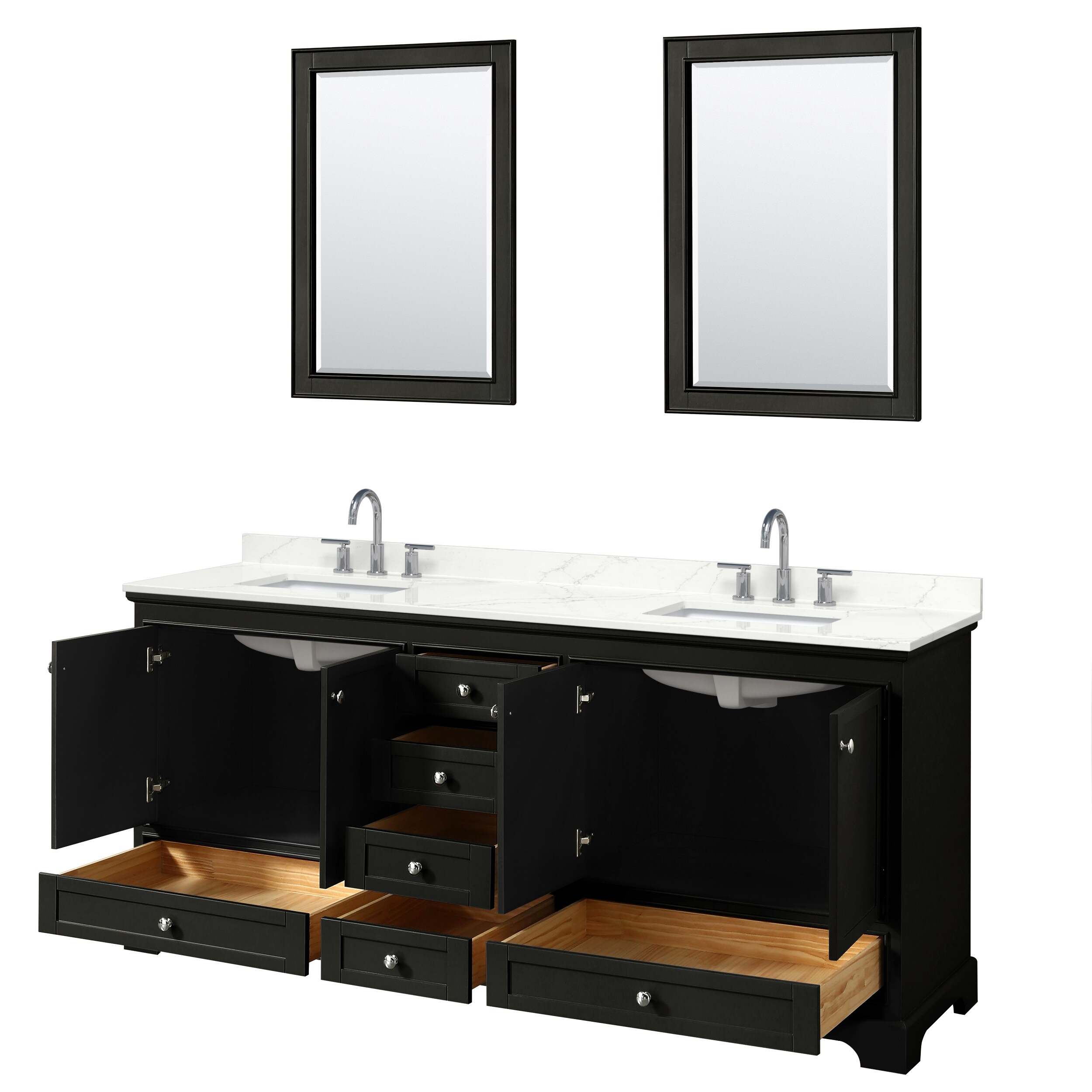 Wyndham Collection WCS202080DDEGTUS3M24 Bath-Vanity-Combo - View #2