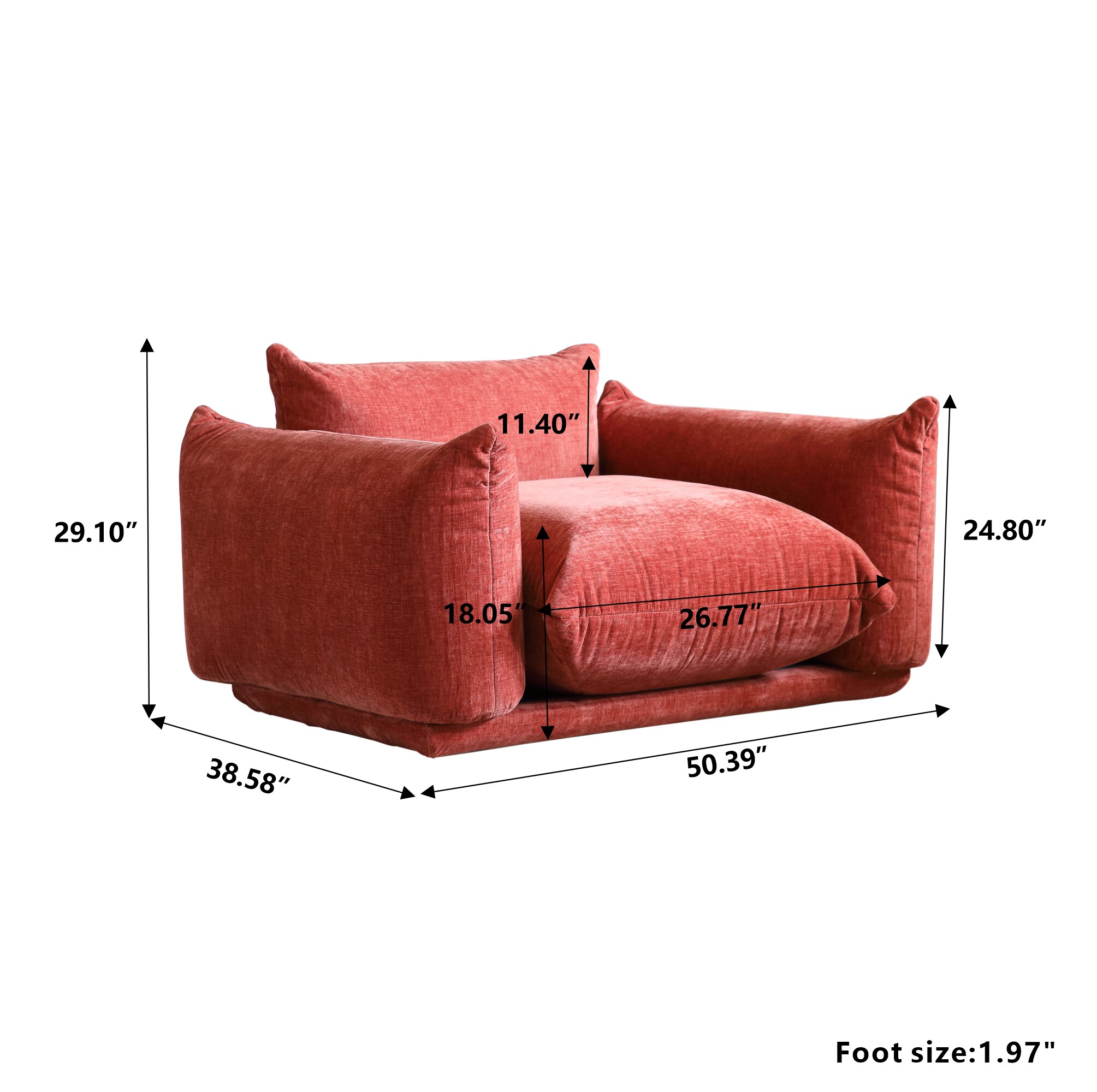 BuotiqHom DH-A-119OR-S1 Sofas-Loveseats - View #3