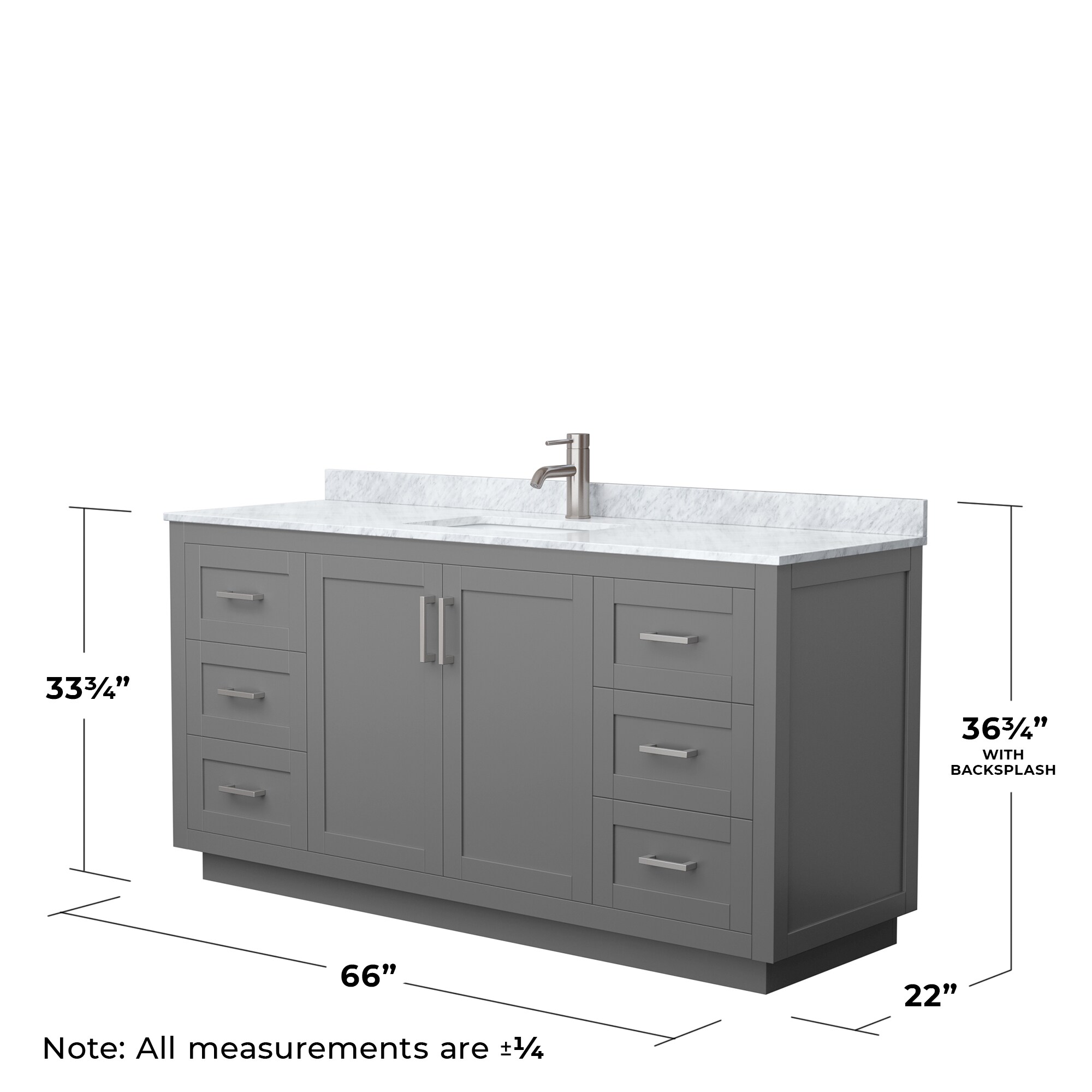 Wyndham Collection WCF292966SKGCMUNSM58 Bath-Vanity-Combo - View #6