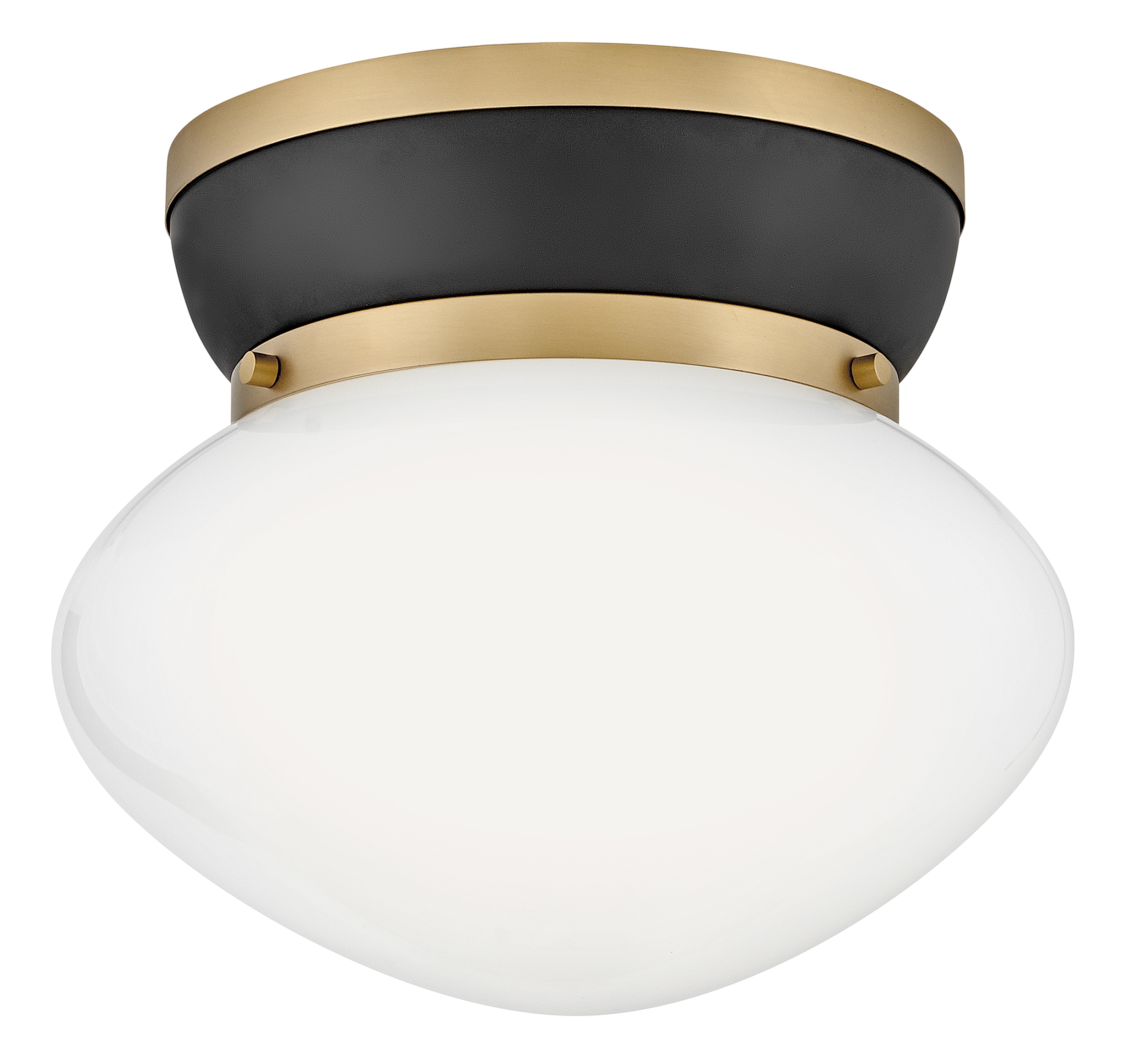 Lark 83601BK-LCB Lucy 1 -Light 12-in Satin Black Flush Mount Light