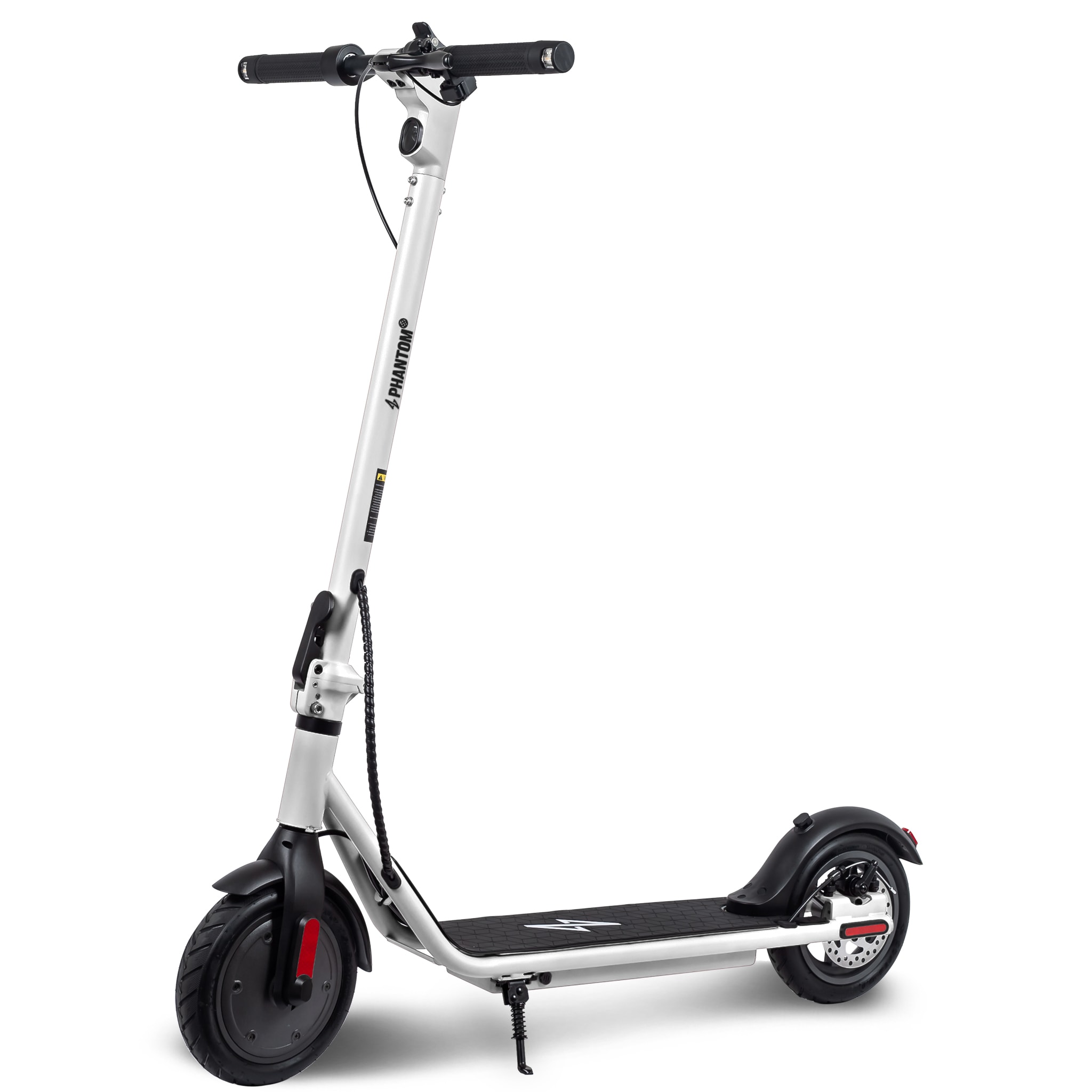 Phantom P85-WHT  P85 Electric Scooter for Adults Scooter Foldable E-Scooter with Powerful Motor 15.5 Mph Eco-Friendly  Perfect for Adult Commuters