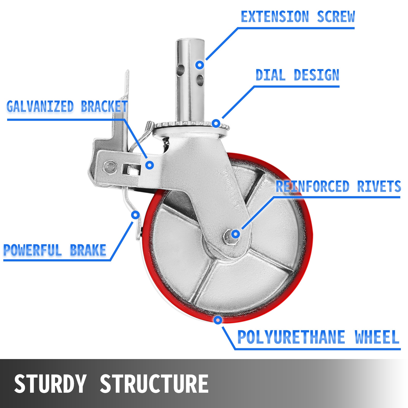 VEVOR SCTX9-5TXJAZ01277V0 casters - View #2