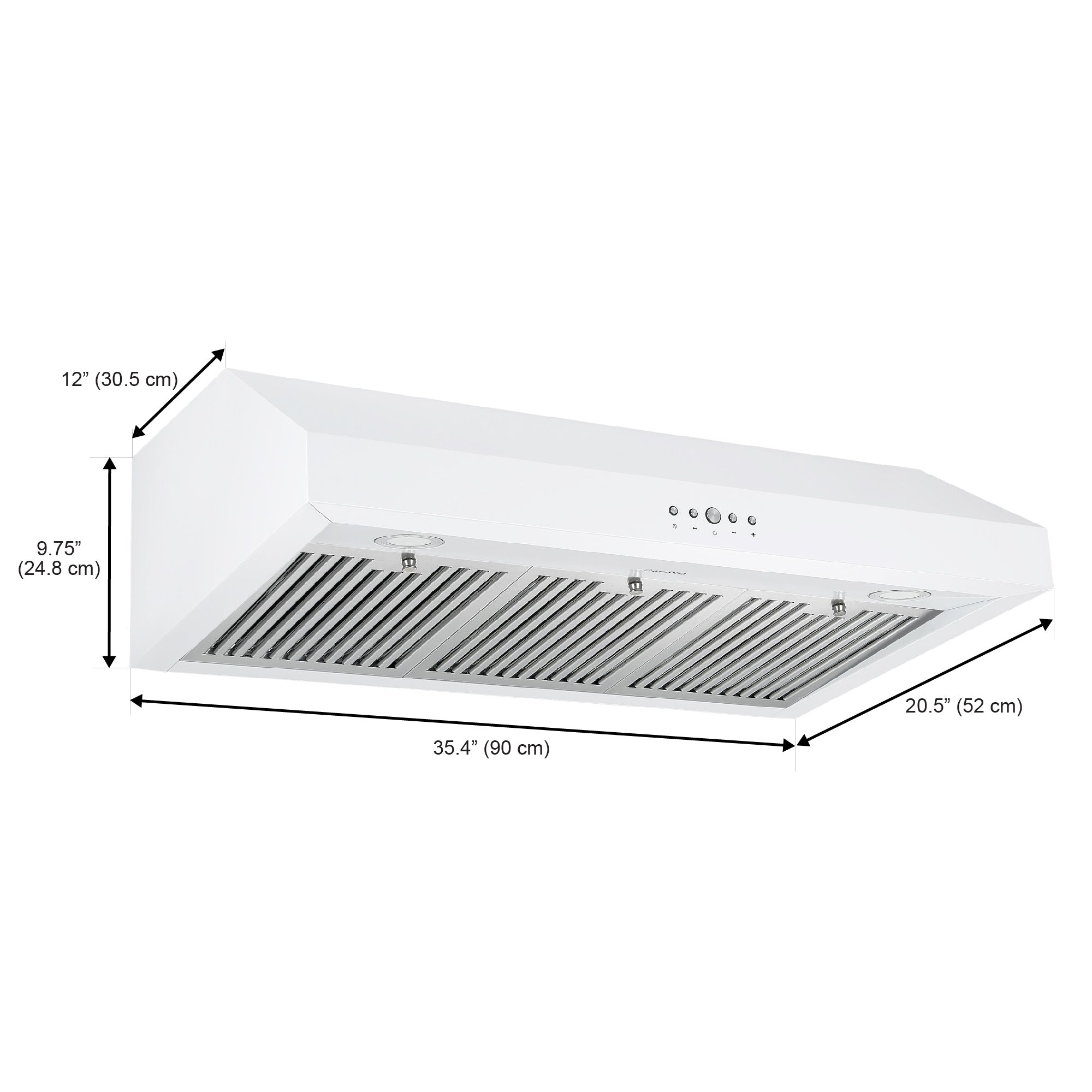 Ancona AN-18043WH Undercabinet-Range-Hoods - View #5