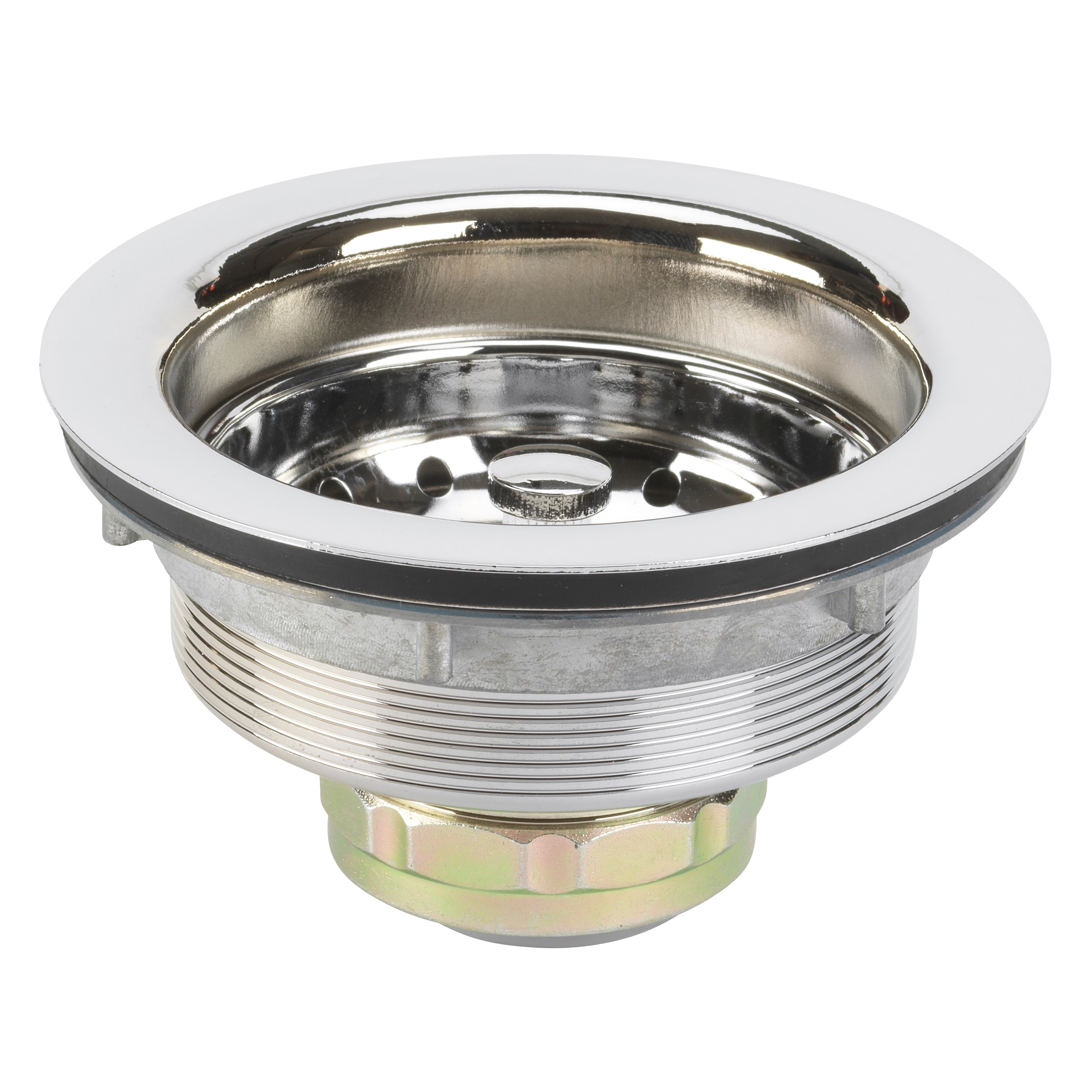 allen + roth KY-1001CH 3.5-in Stainless steel Rust Resistant Strainer with Lock Mount Included