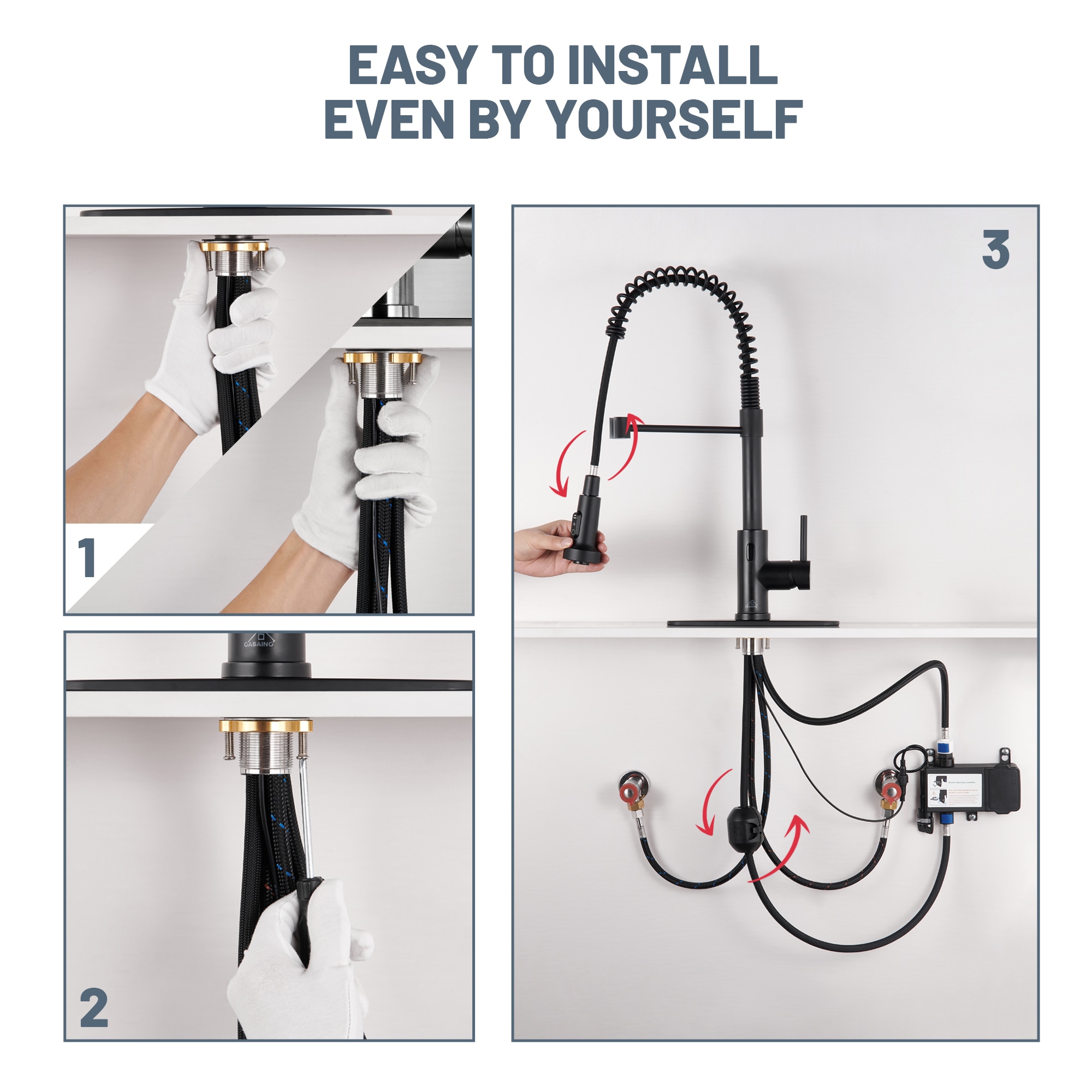 Mondawe MD-D70-MB Kitchen-Faucets - View #9