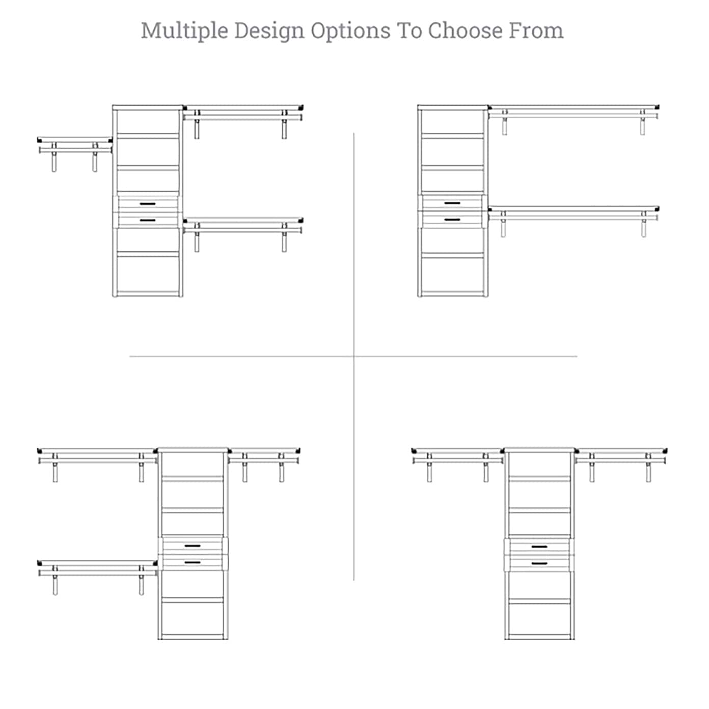 John Louis Home JLH-261SH-W Wood-Closet-Kits - View #10