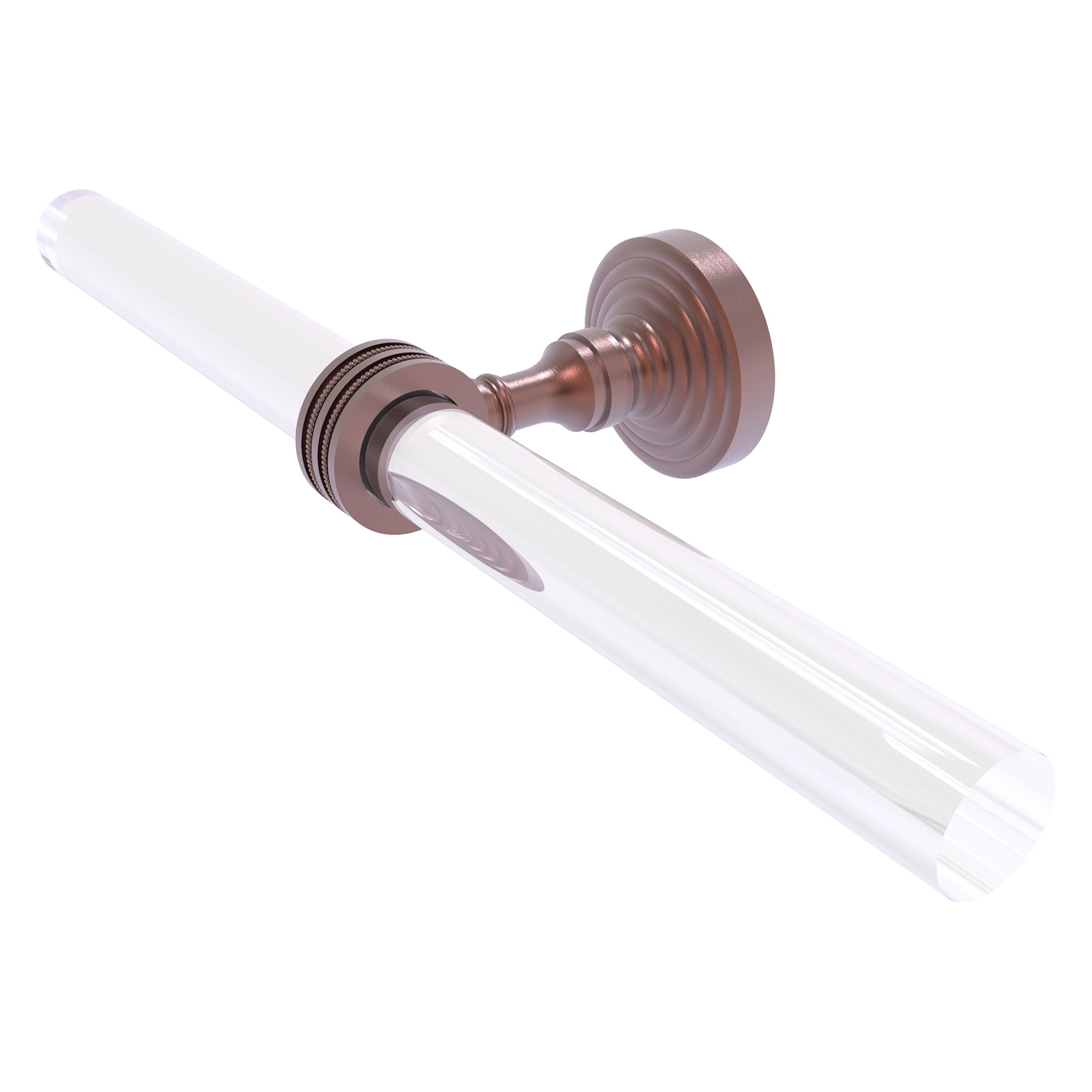 Allied Brass PG-HTBD-2-CA Pacific Grove 15-in double Antique Copper Wall mount Double Towel Bar