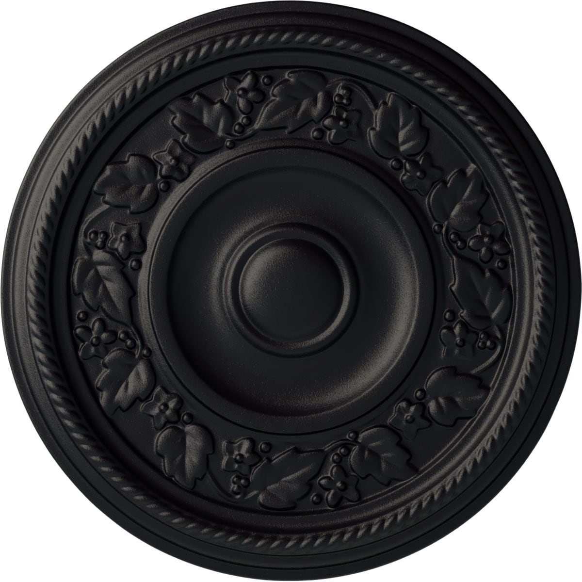 Ekena Millwork CM16TYSGS Tyrone 16.125-in W x 16.125-in L Painted Steel Gray Polyurethane Whole Ceiling Medallion