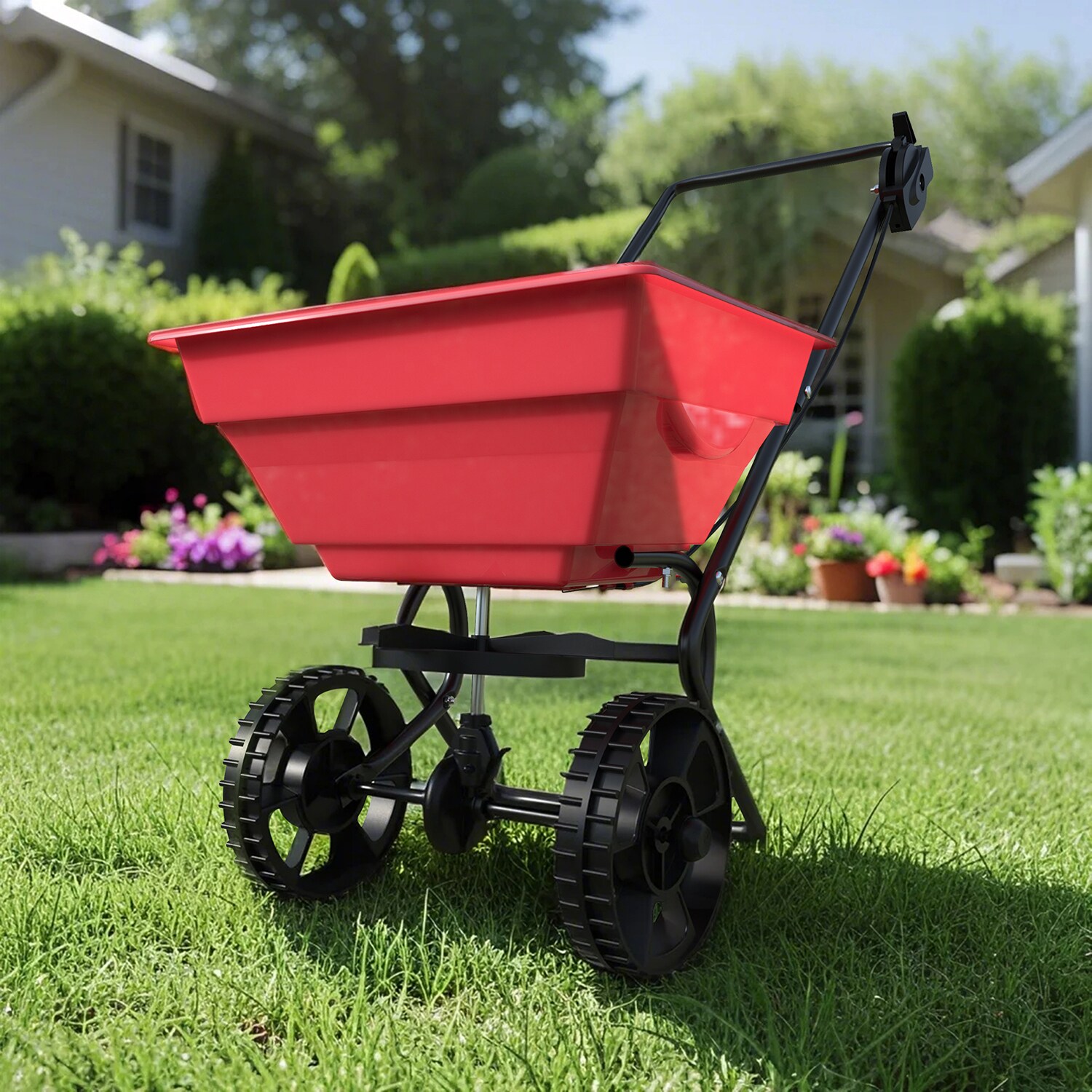 MIDHAM GT2014 25-lb Home Garden Series Handheld Compatible with Fertilizer, Seed Spreader