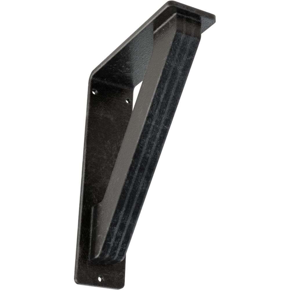 Ekena Millwork BKTM02X05X08TTRASV Traditional 5.5-in x 2-in x 8-in Gray Wrought iron Countertop support bracket