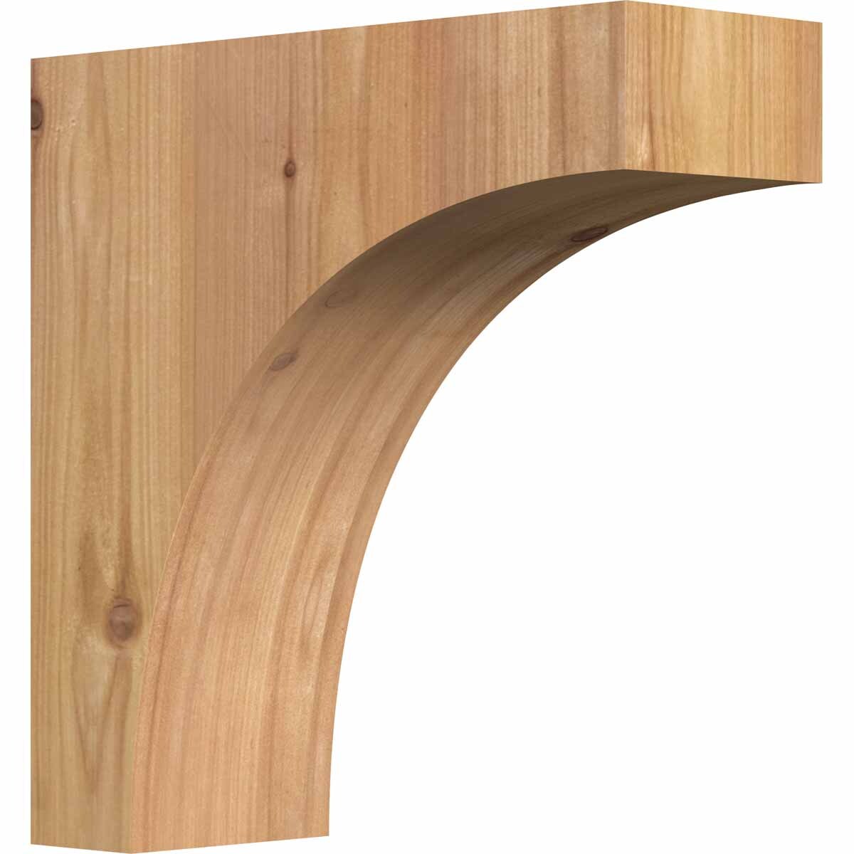 Ekena Millwork COR04X10X10HUN00SWR 3.5-in x 10-in x 10-in Huntington Unfinished Western red cedar Wood Paintable/Stainable Corbel