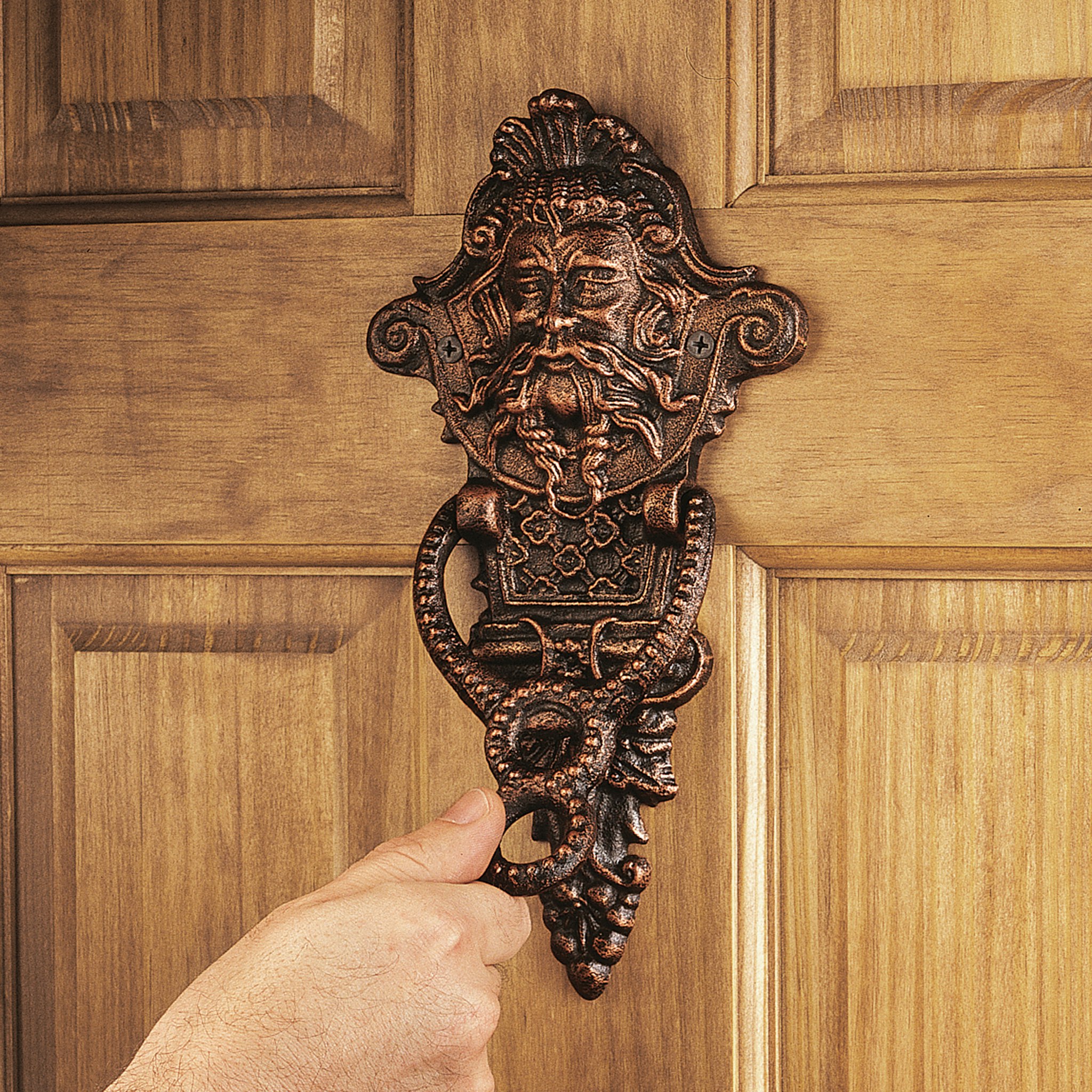 Design Toscano SP1328 3-in Rustic Brown Door Knocker