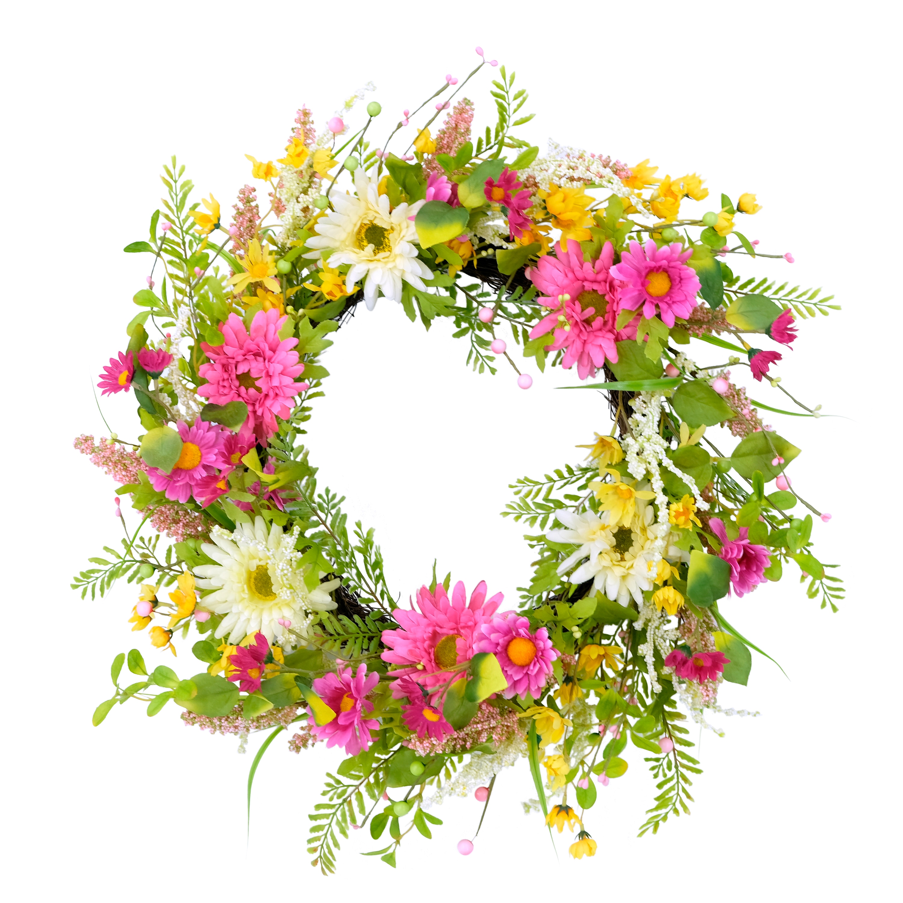 Puleo International 2590A-W24 24-in H Any occasion Hanging decoration Wreath
