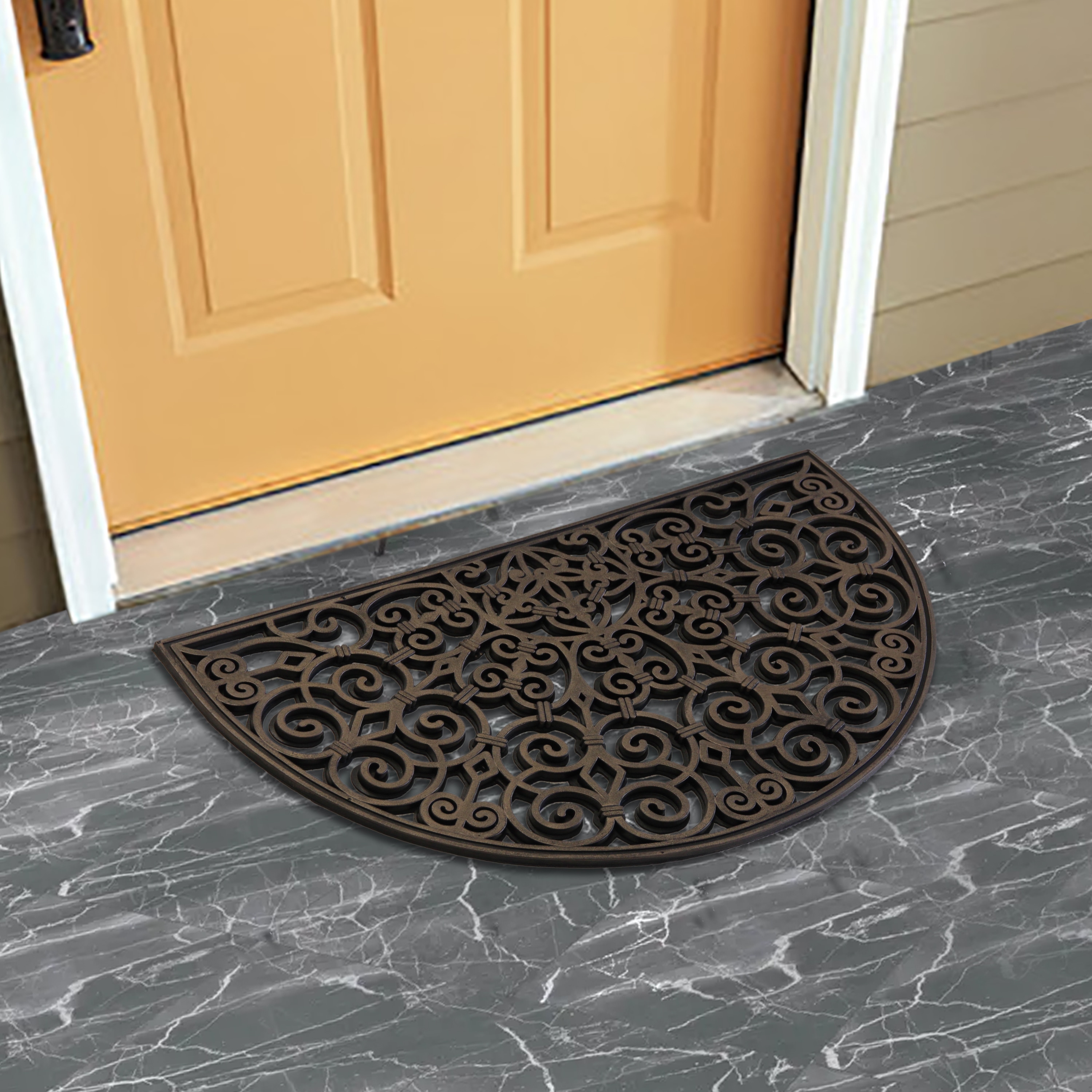 allen + roth 2-ft x 3-ft Multiple Colors/Finishes Rectangular Outdoor Door  Mat in the Mats department at