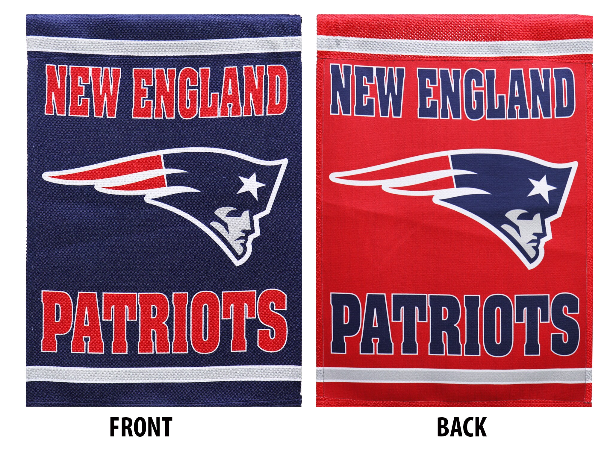 Evergreen 1.04-ft W x 1.5-ft H Embroidered New England Patriots Flag at ...
