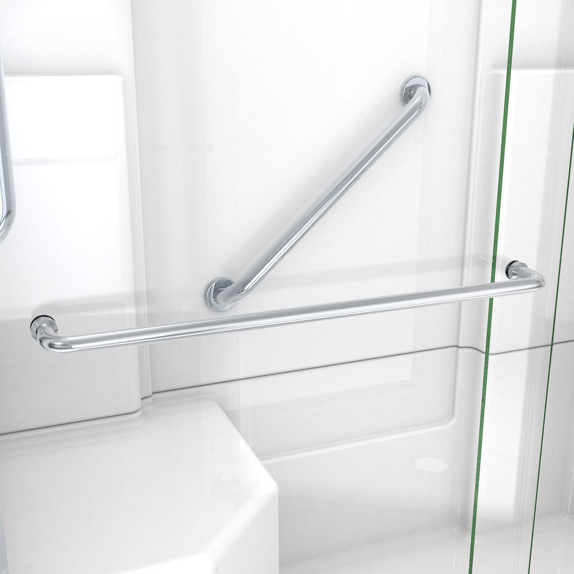 Laurel Mountain L3260SH1S4PLWC1 Alcove-Shower-Kit - View #5
